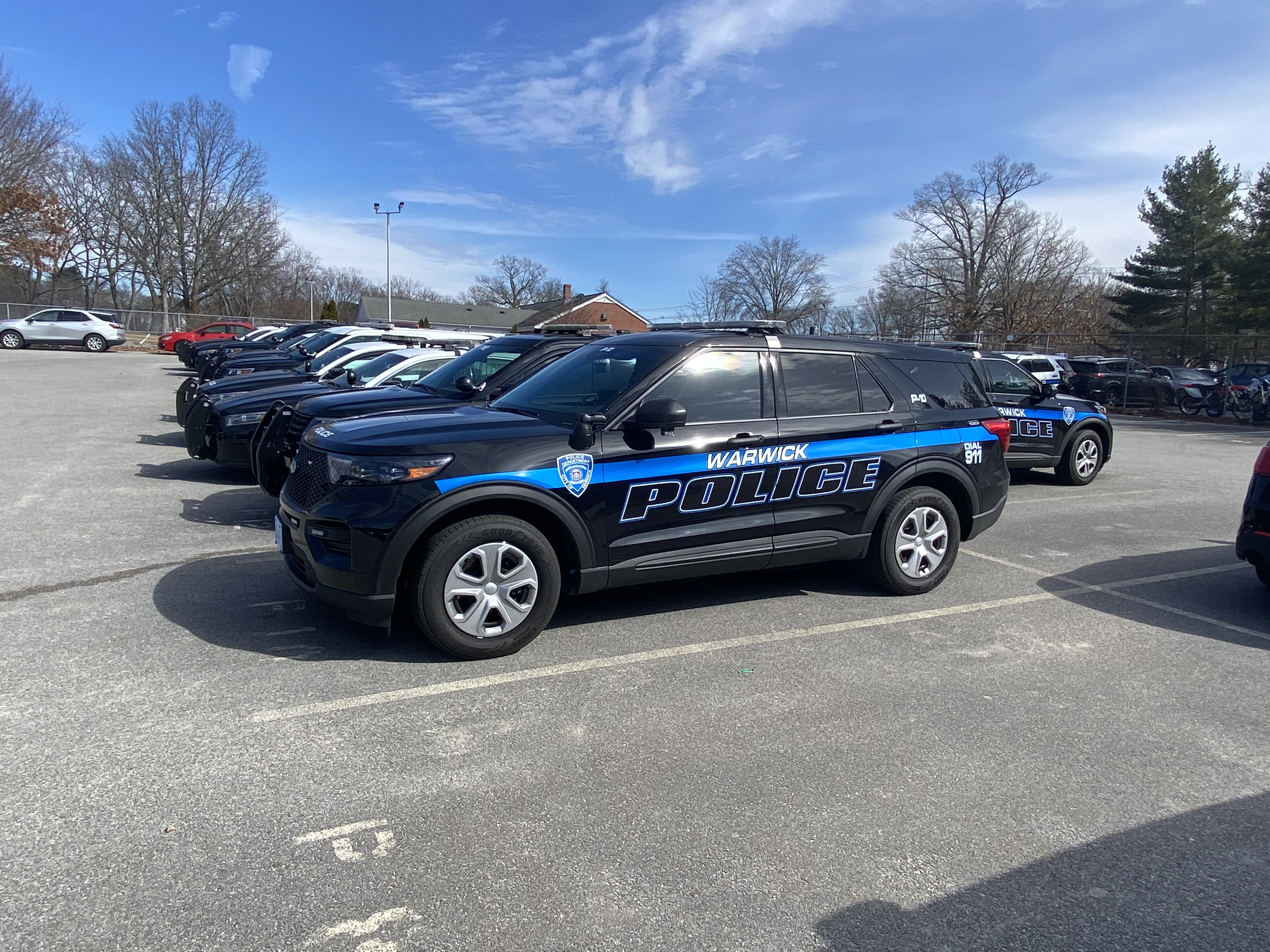 A photo  of Warwick Police
            Cruiser P-10, a 2021 Ford Police Interceptor Utility             taken by @riemergencyvehicles