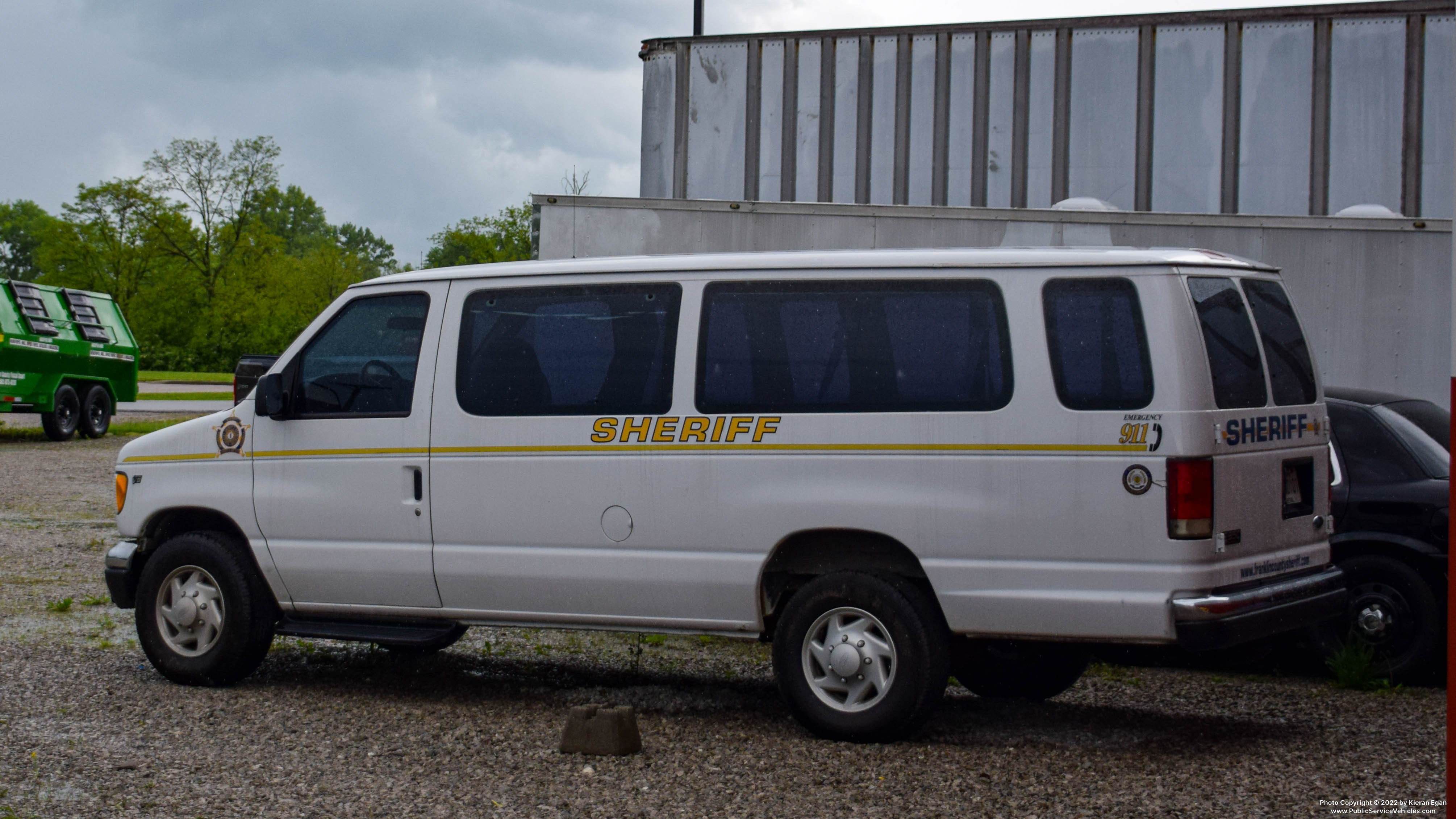 A photo  of Franklin County Sheriff
            Van, a 1996-2006 Ford Econoline             taken by Kieran Egan