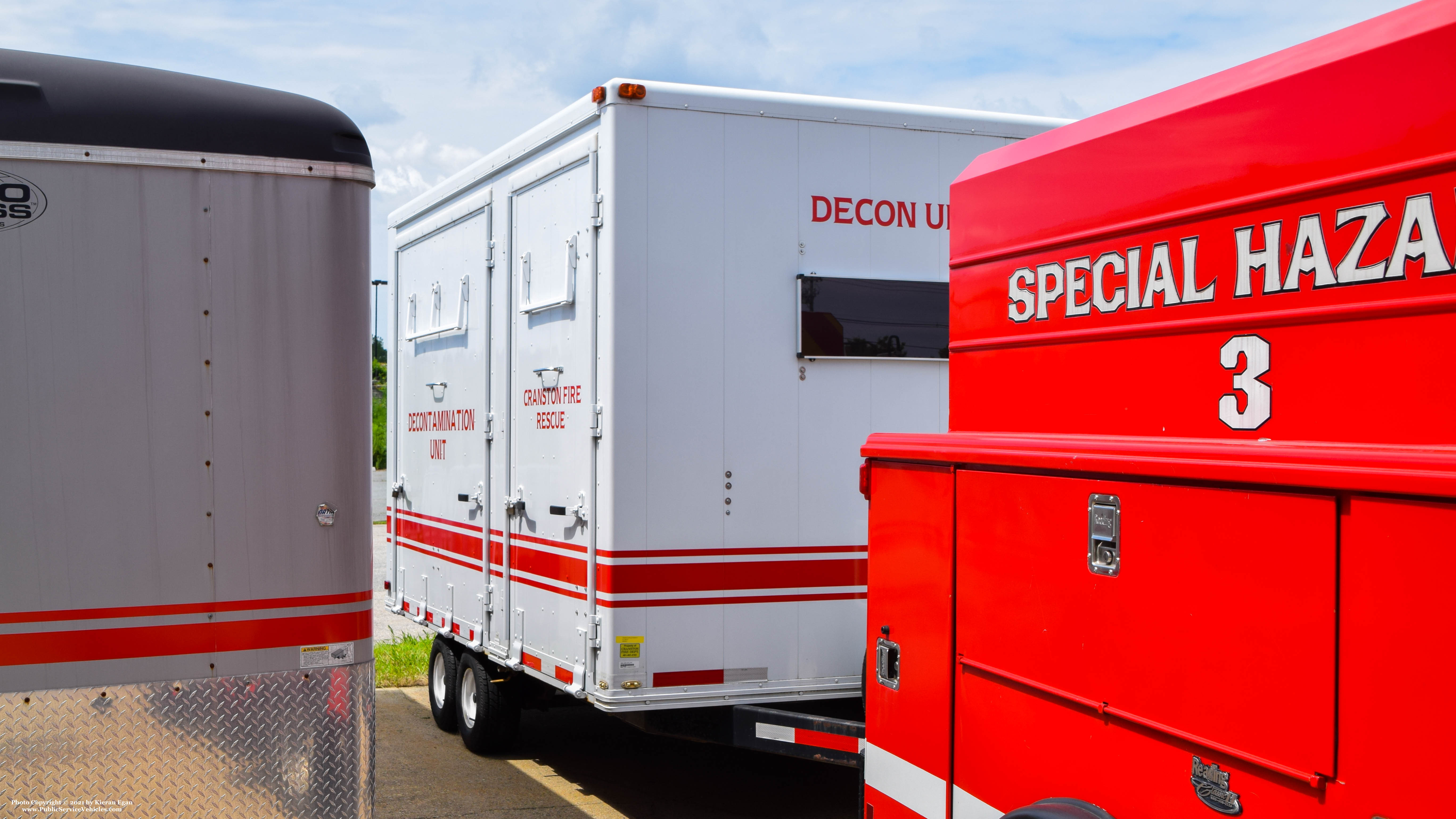 A photo  of Cranston Fire
            Decontamination Trailer, a 2010-2019 Decontamination Trailer             taken by Kieran Egan