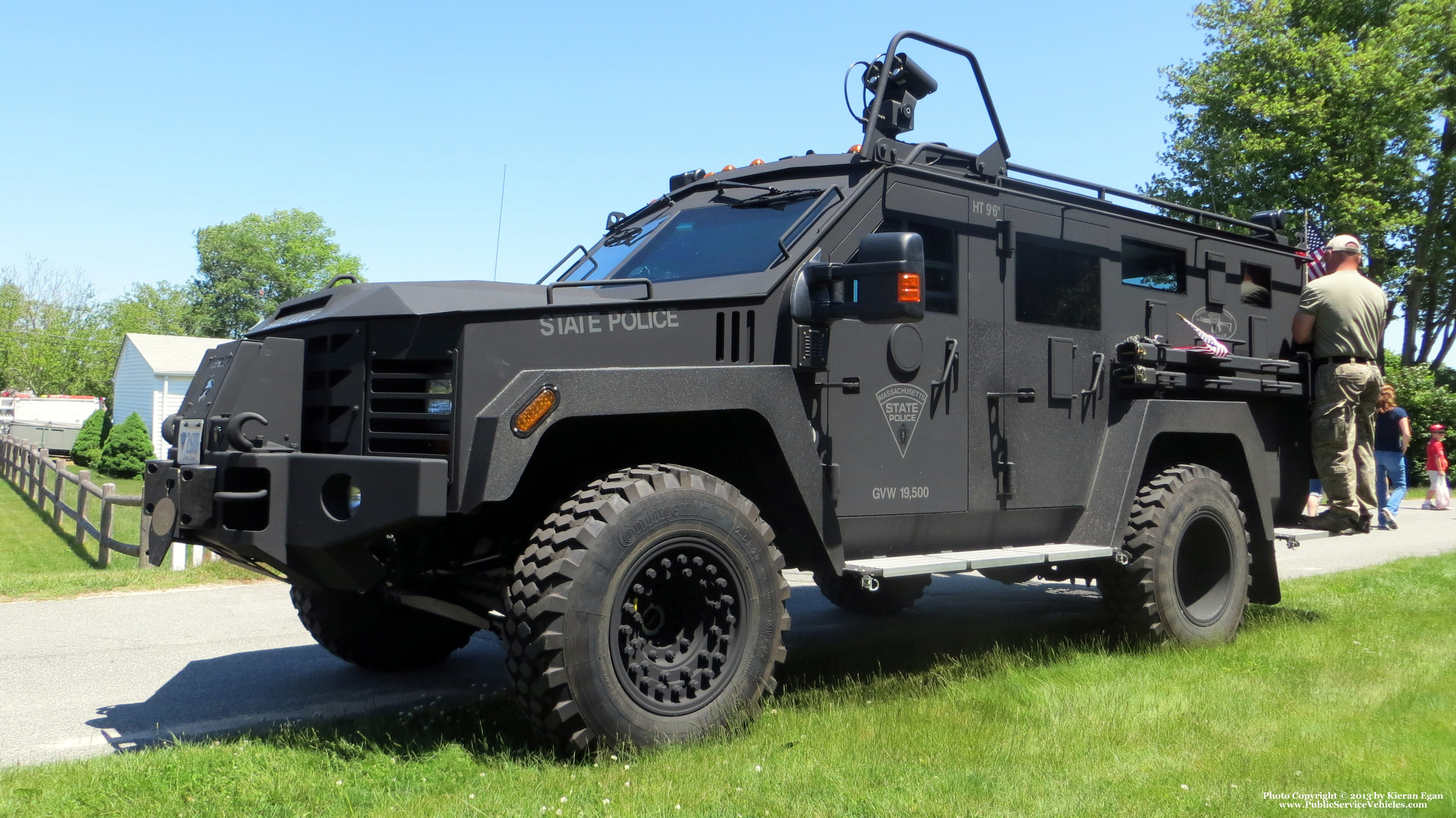 A photo  of Massachusetts State Police
            BearCat 2603, a 2000-2013 Lenco BearCat             taken by Kieran Egan