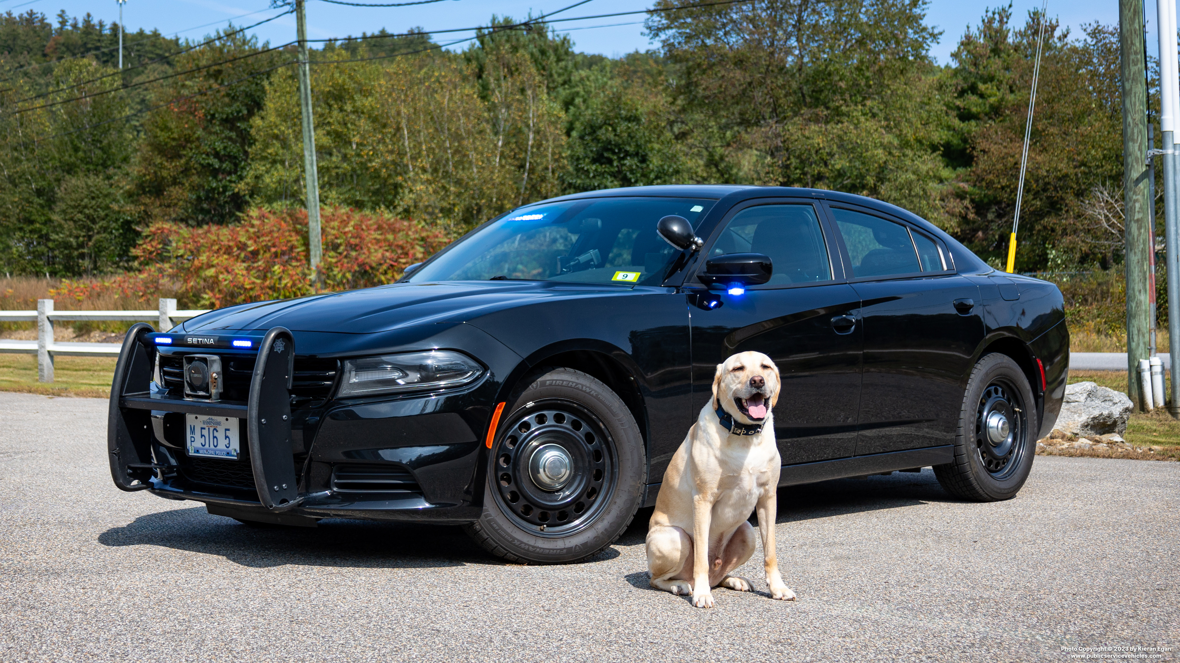 A photo  of Campton Police
            Car 5, a 2019 Dodge Charger             taken by Kieran Egan