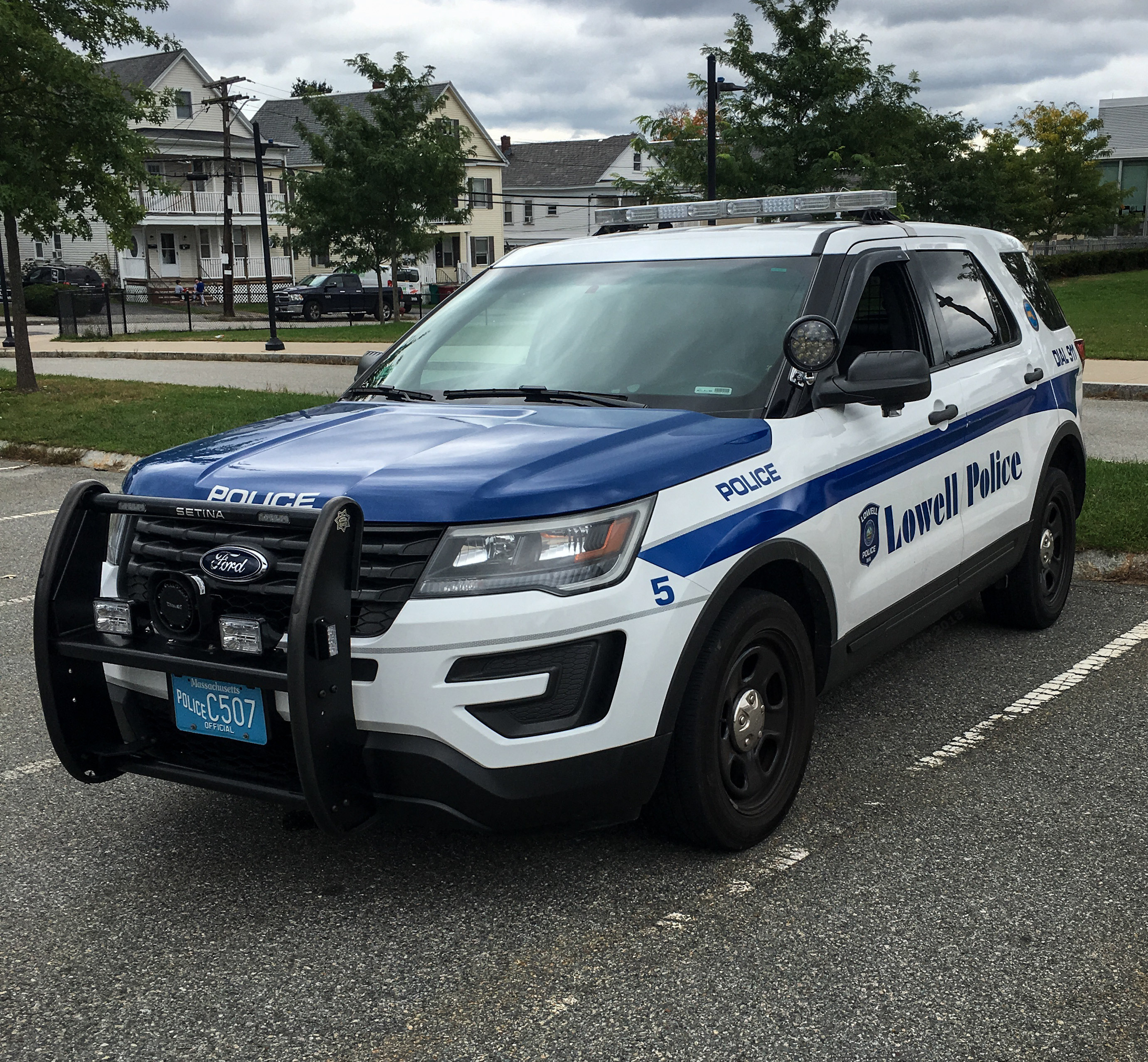 A photo  of Lowell Police
            Car 5, a 2017 Ford Police Interceptor Utility             taken by Nicholas You