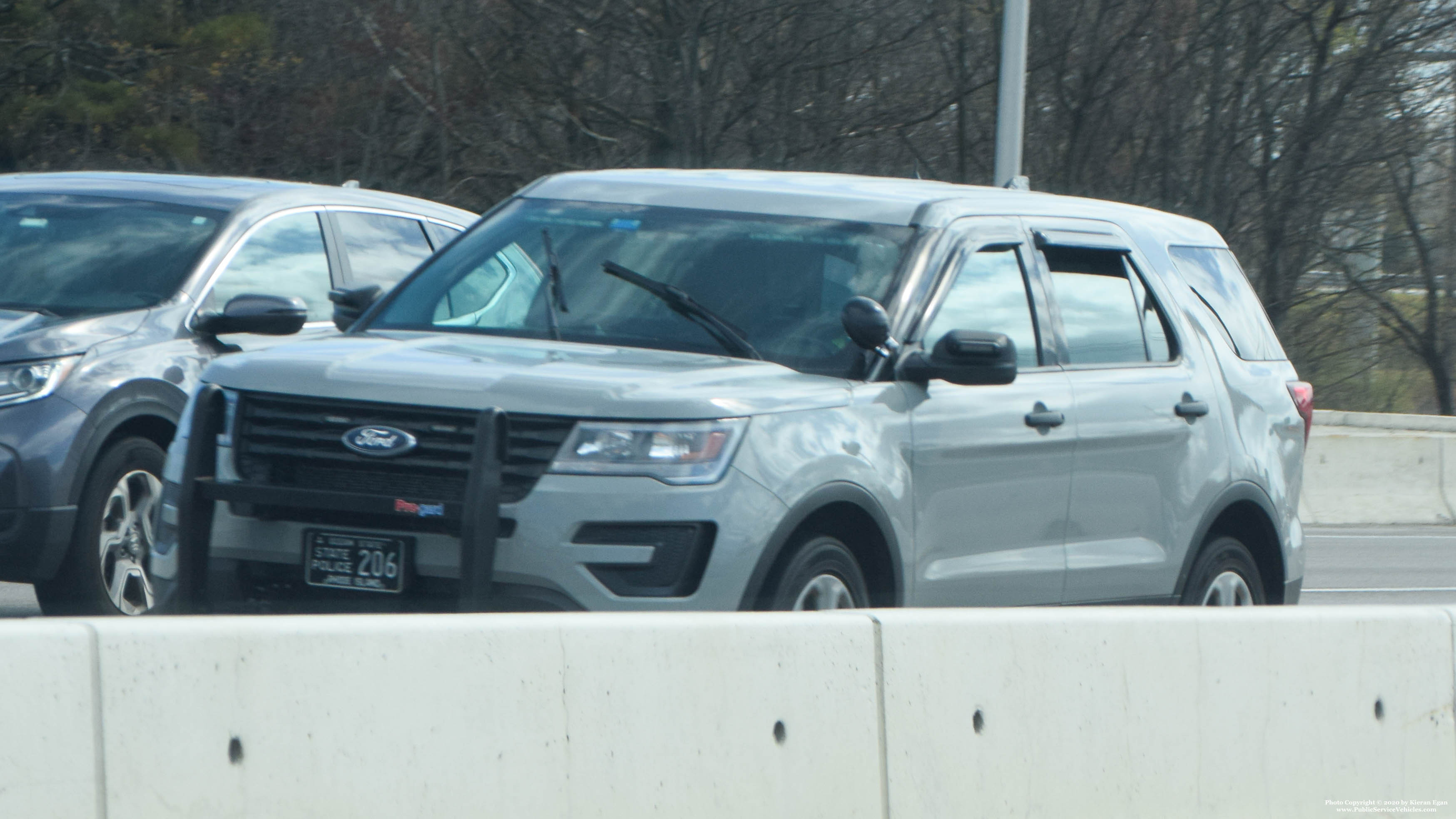 A photo  of Rhode Island State Police
            Cruiser 206, a 2017 Ford Police Interceptor Utility             taken by Kieran Egan