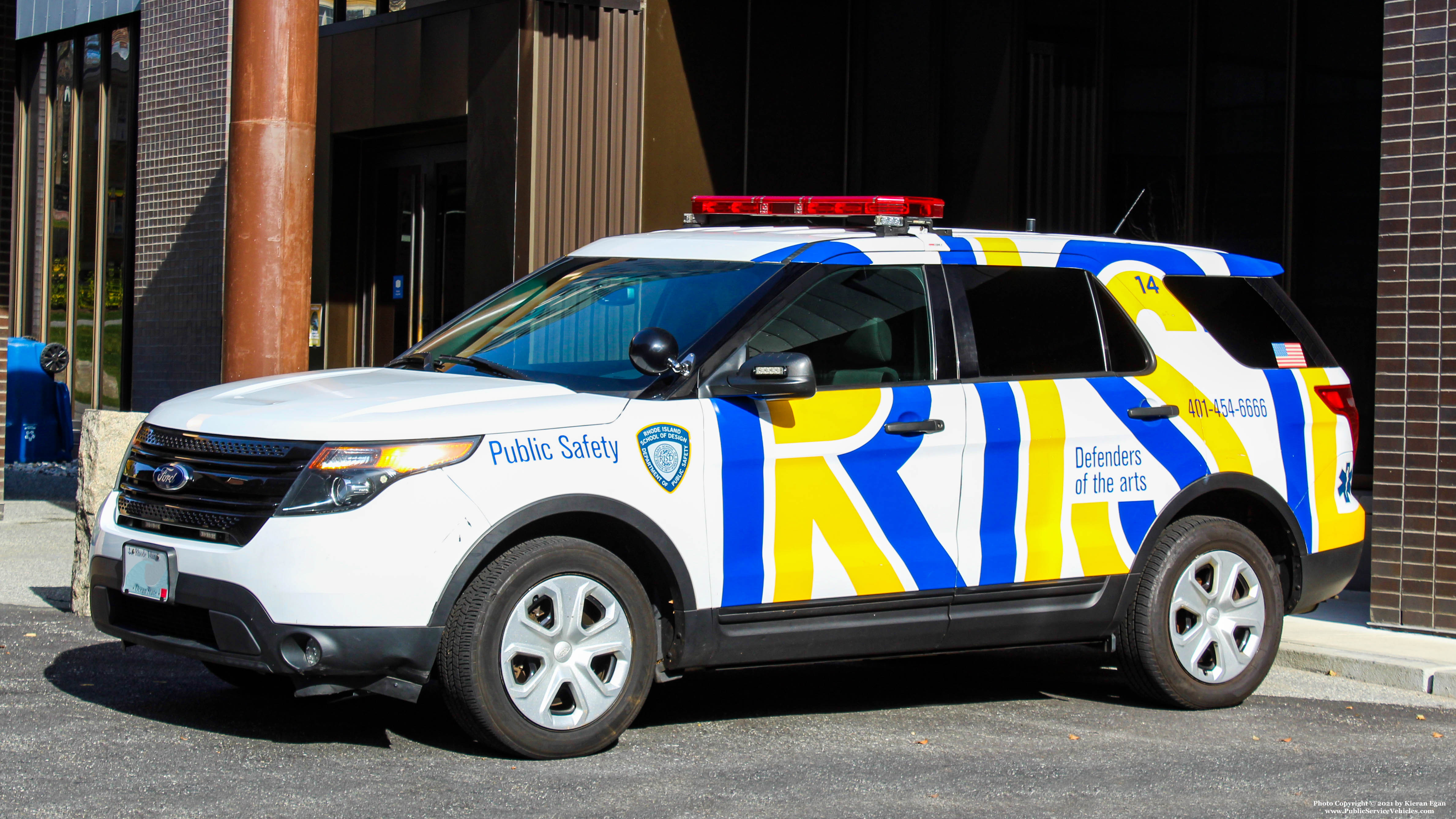 A photo  of Rhode Island School of Design Public Safety
            Car 14, a 2015 Ford Police Interceptor Utility             taken by Kieran Egan
