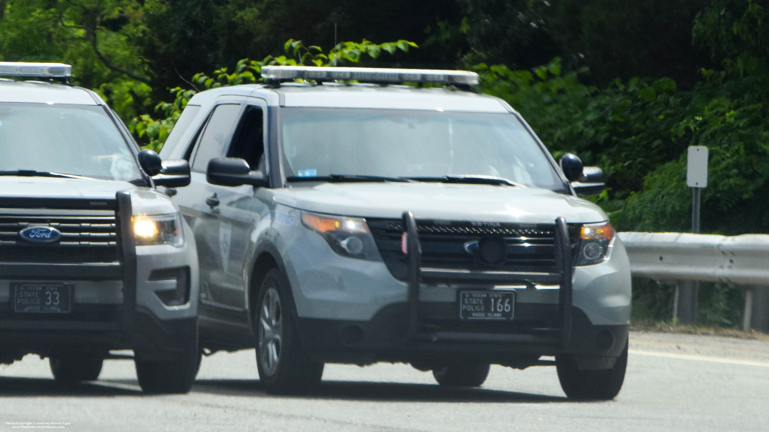 A photo  of Rhode Island State Police
            Cruiser 166, a 2013 Ford Police Interceptor Utility             taken by Kieran Egan