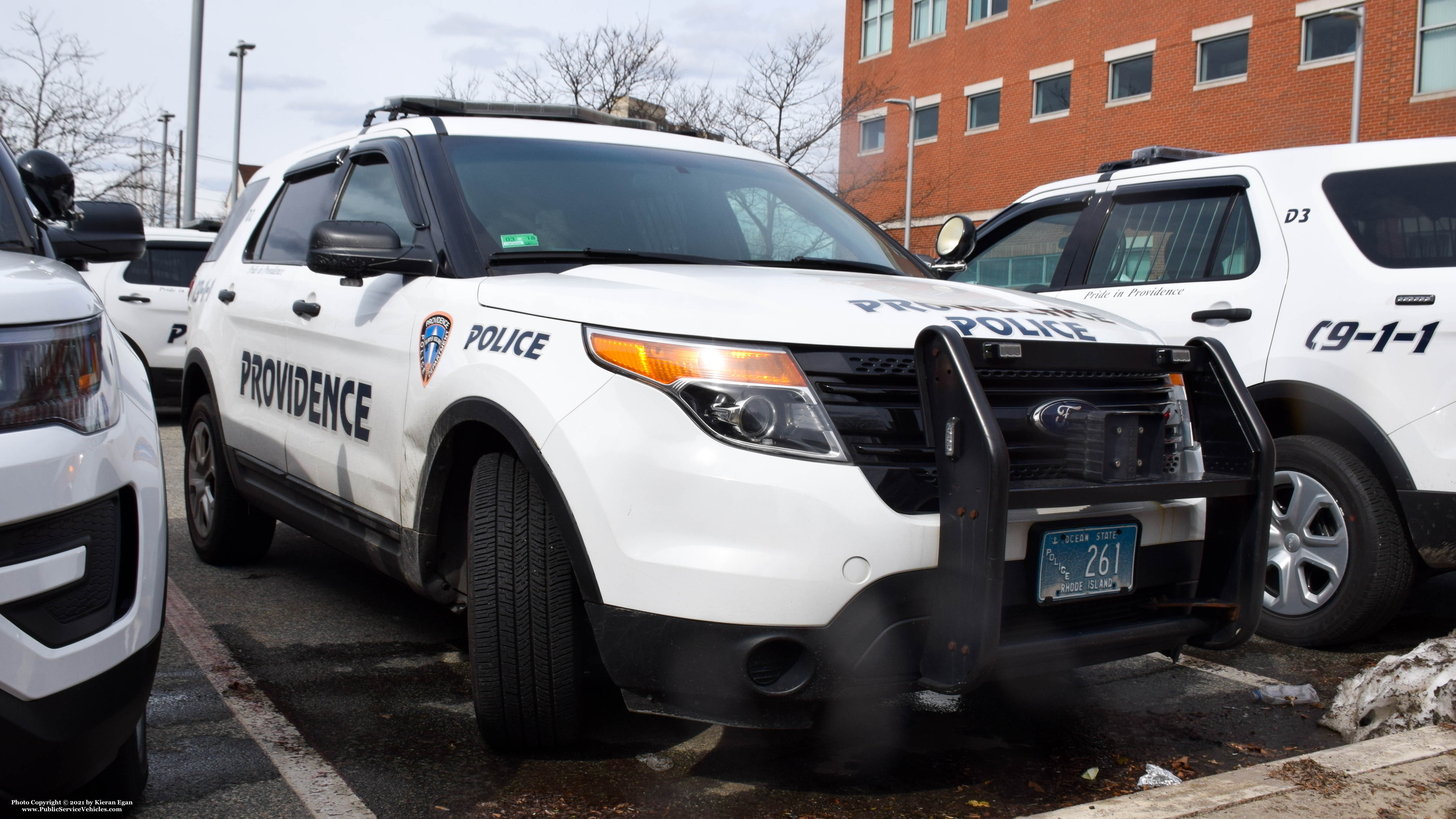 A photo  of Providence Police
            Cruiser 261, a 2015 Ford Police Interceptor Utility             taken by Kieran Egan