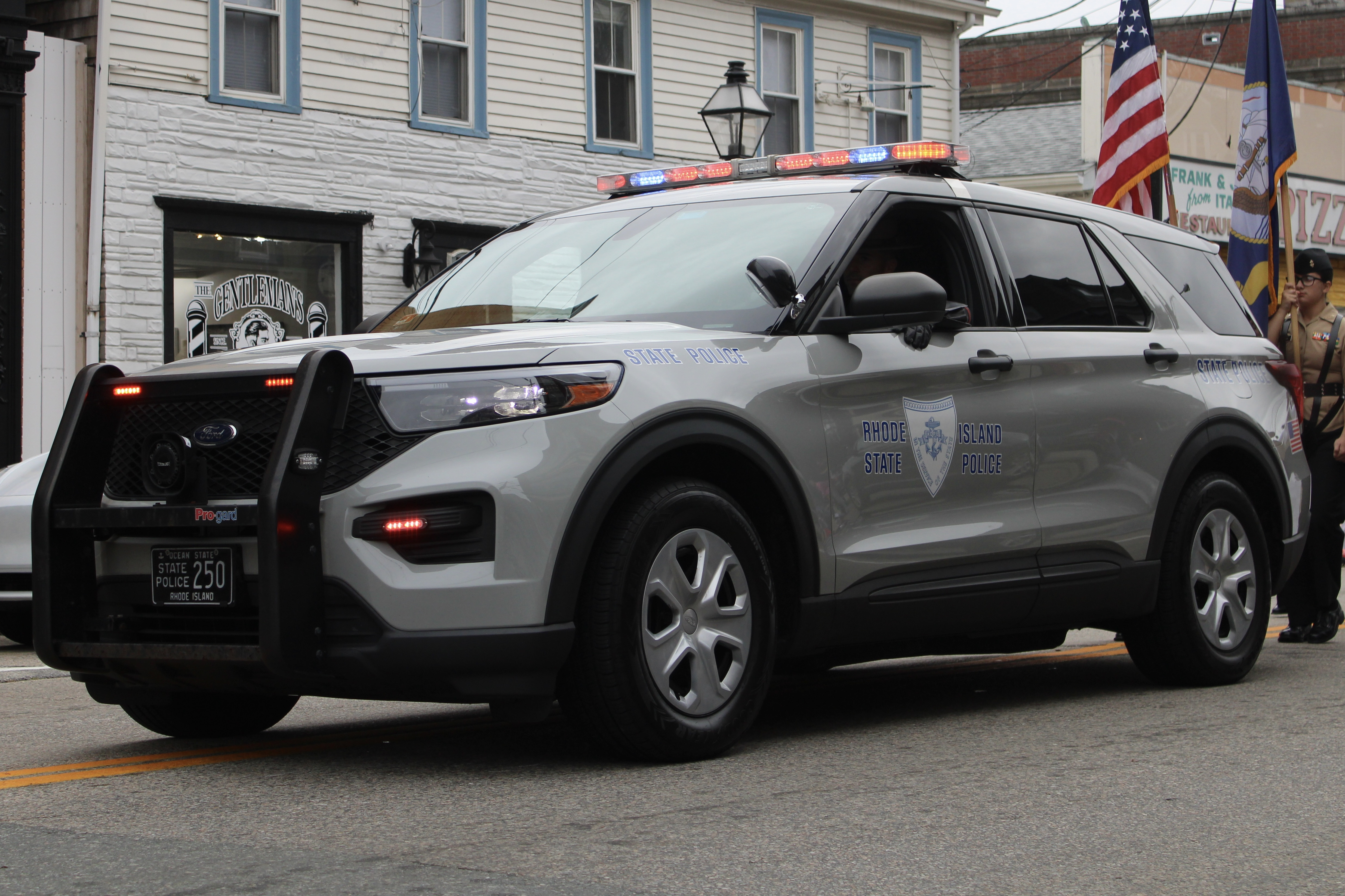 A photo  of Rhode Island State Police
            Cruiser 250, a 2020 Ford Police Interceptor Utility             taken by @riemergencyvehicles