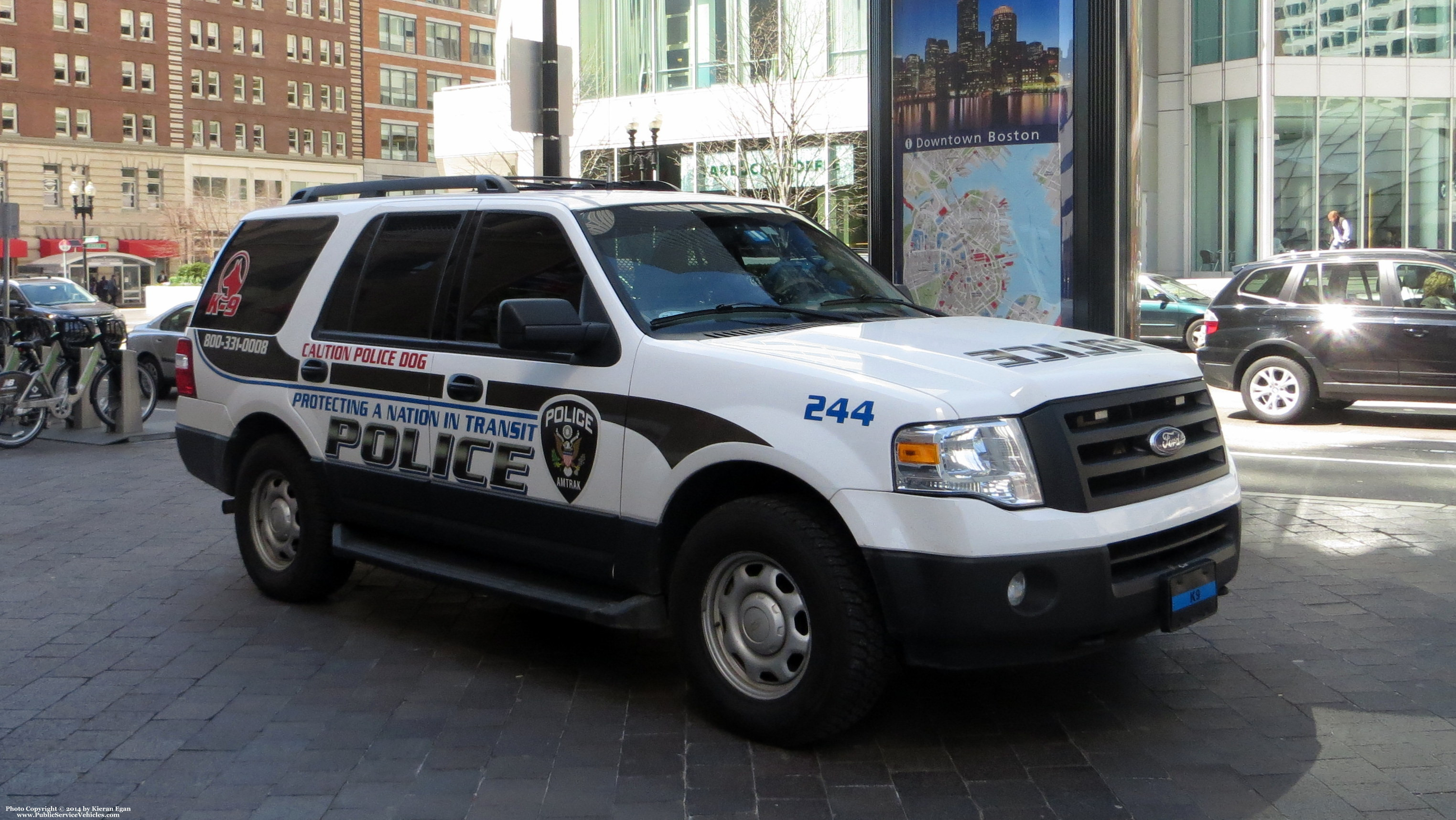 A photo  of Amtrak Police
            Cruiser 244, a 2007-2014 Ford Expedition             taken by Kieran Egan