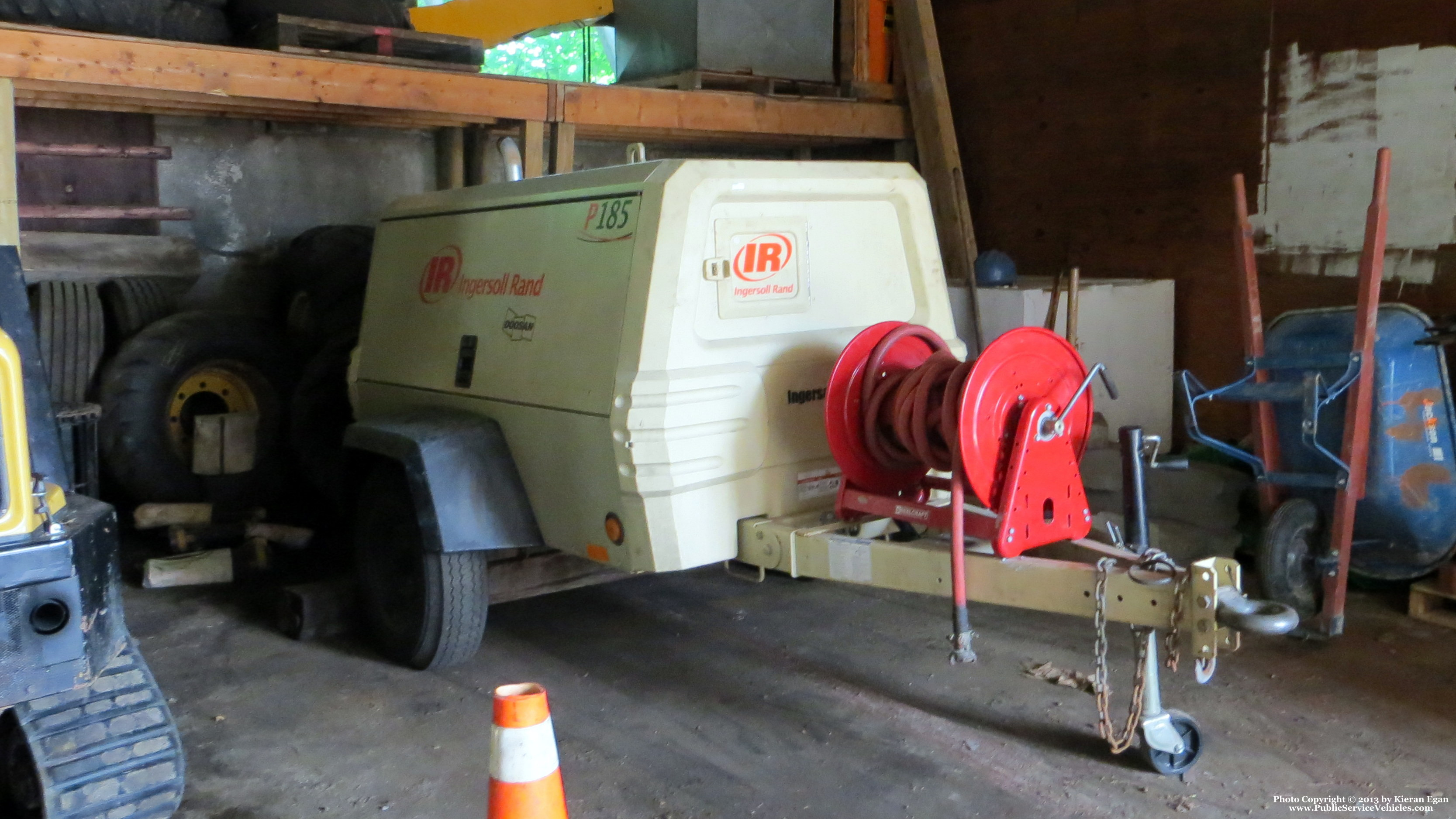 A photo  of Norwood Public Works
            Air Compressor, a 1990-2010 Ingersoll-Rand Compressor             taken by Kieran Egan