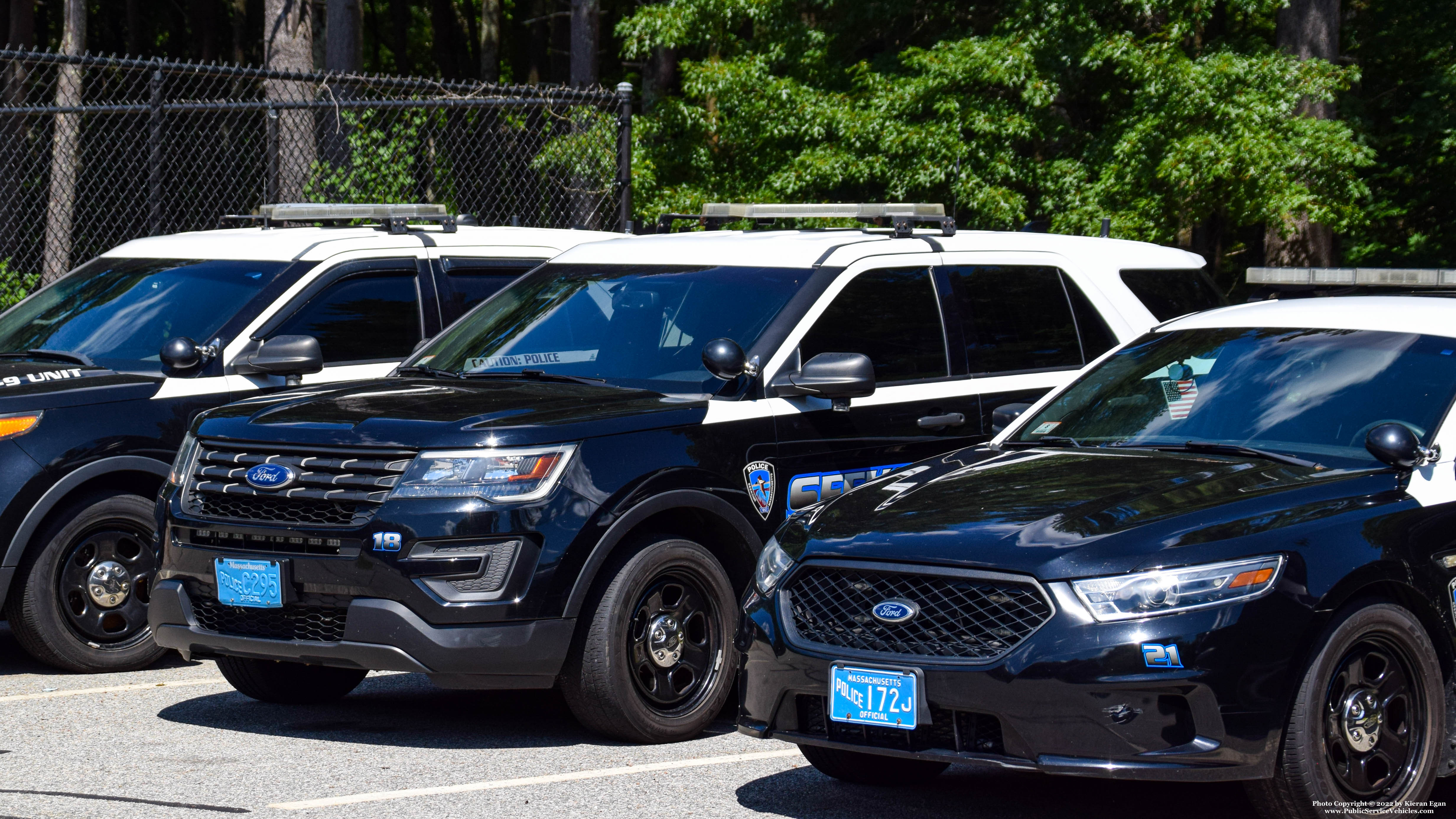 A photo  of Seekonk Police
            Car 18, a 2017 Ford Police Interceptor Utility             taken by Kieran Egan