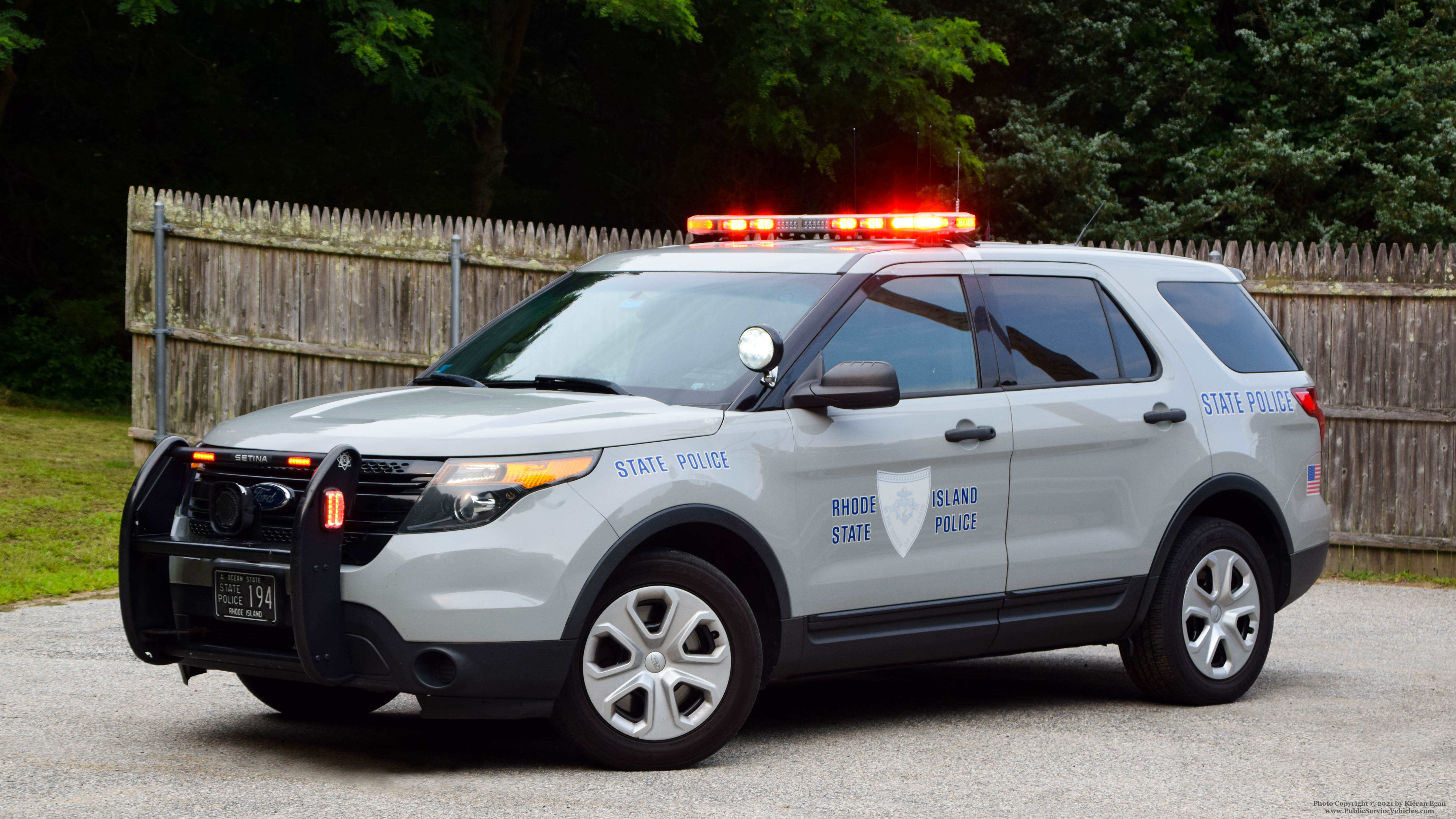 A photo  of Rhode Island State Police
            Cruiser 194, a 2013-2015 Ford Police Interceptor Utility             taken by Kieran Egan
