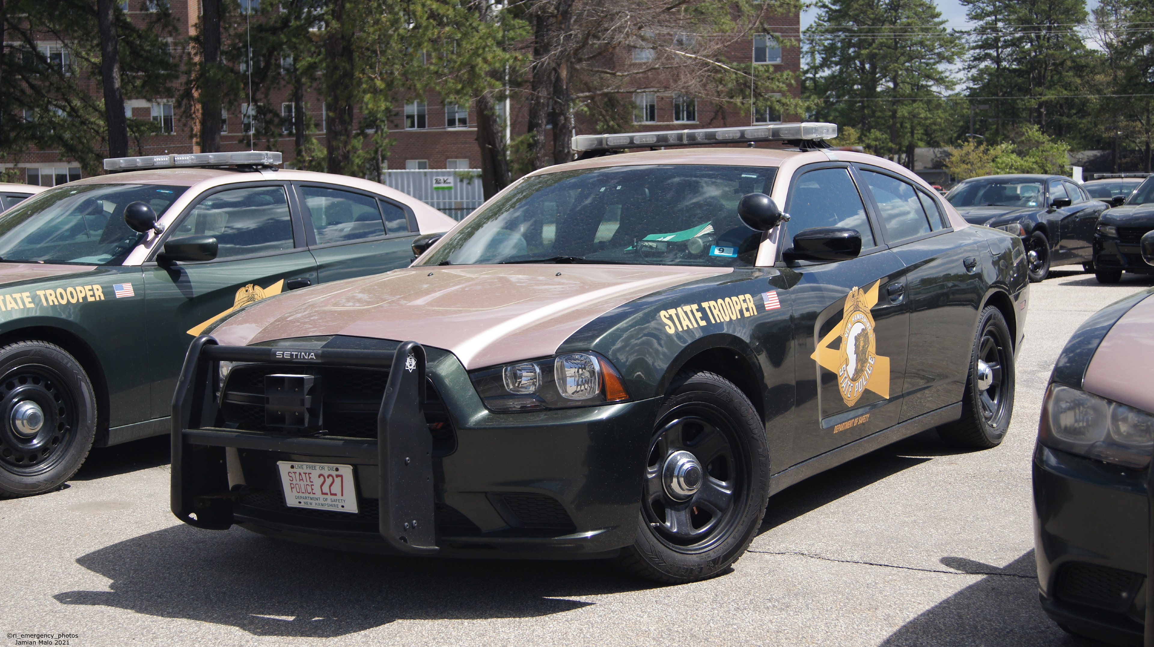 A photo  of New Hampshire State Police
            Cruiser 227, a 2011-2014 Dodge Charger             taken by Jamian Malo