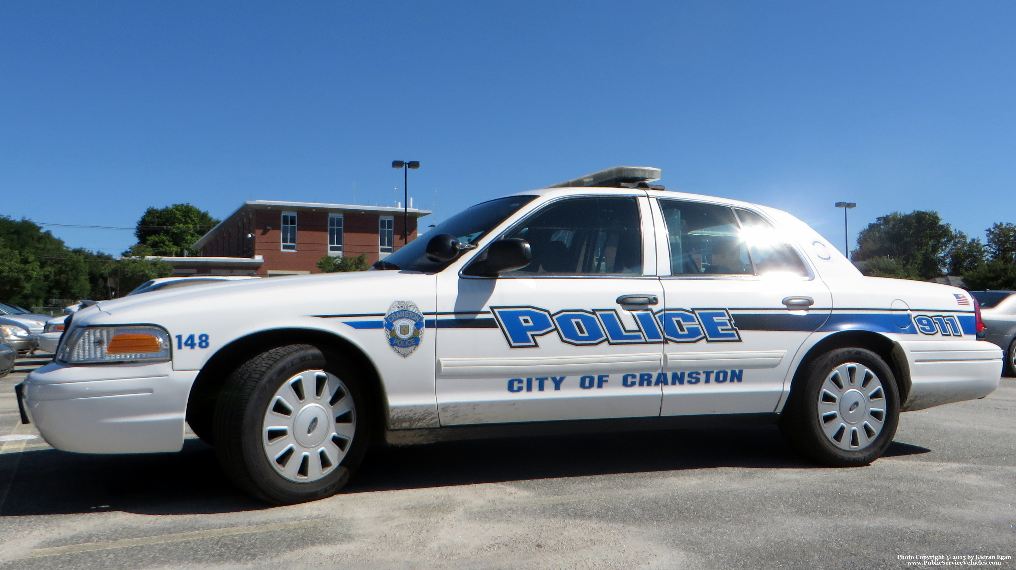 A photo  of Cranston Police
            Cruiser 148, a 2009-2011 Ford Crown Victoria Police Interceptor             taken by Kieran Egan