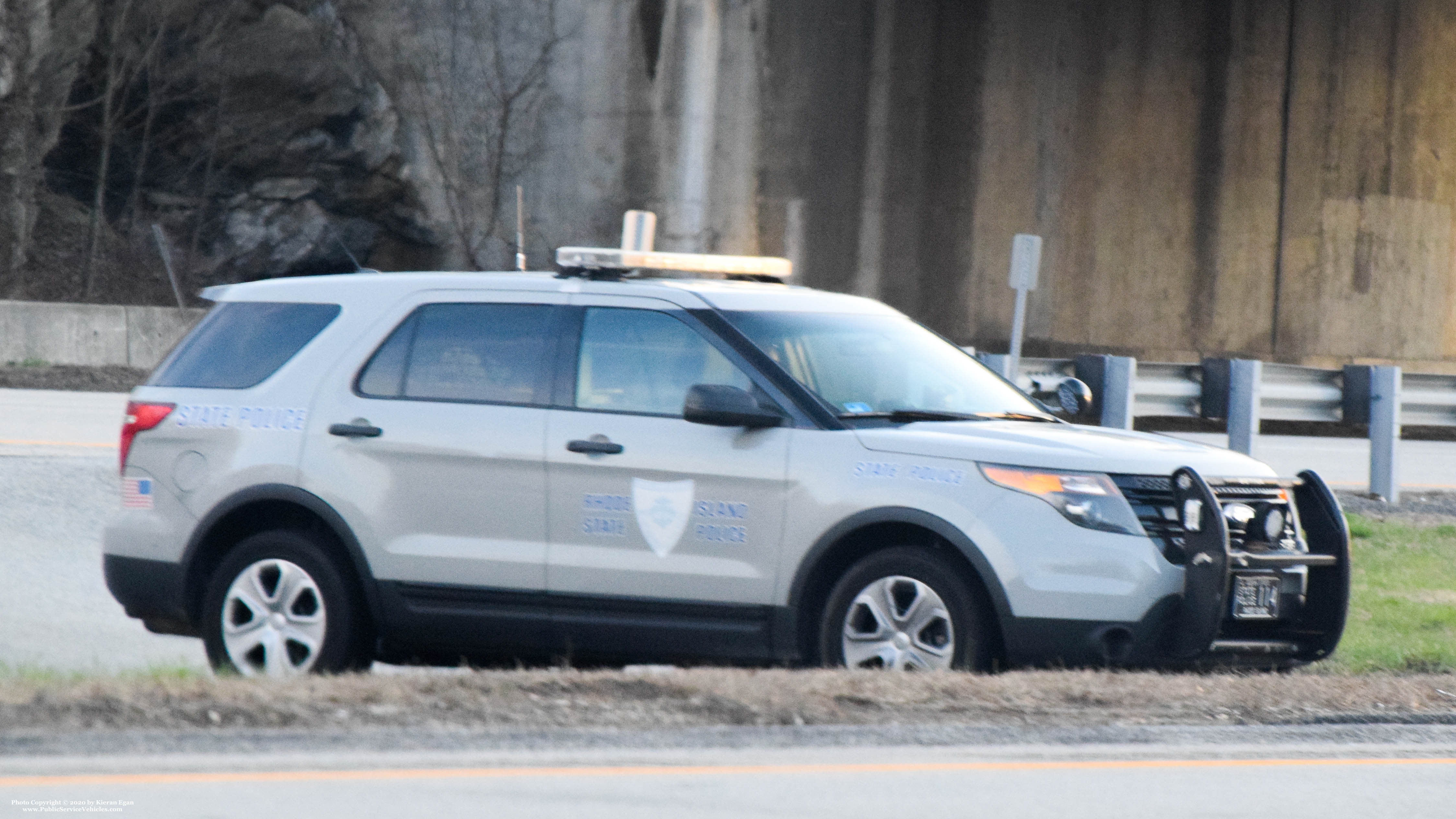 A photo  of Rhode Island State Police
            Cruiser 114, a 2013 Ford Police Interceptor Utility             taken by Kieran Egan