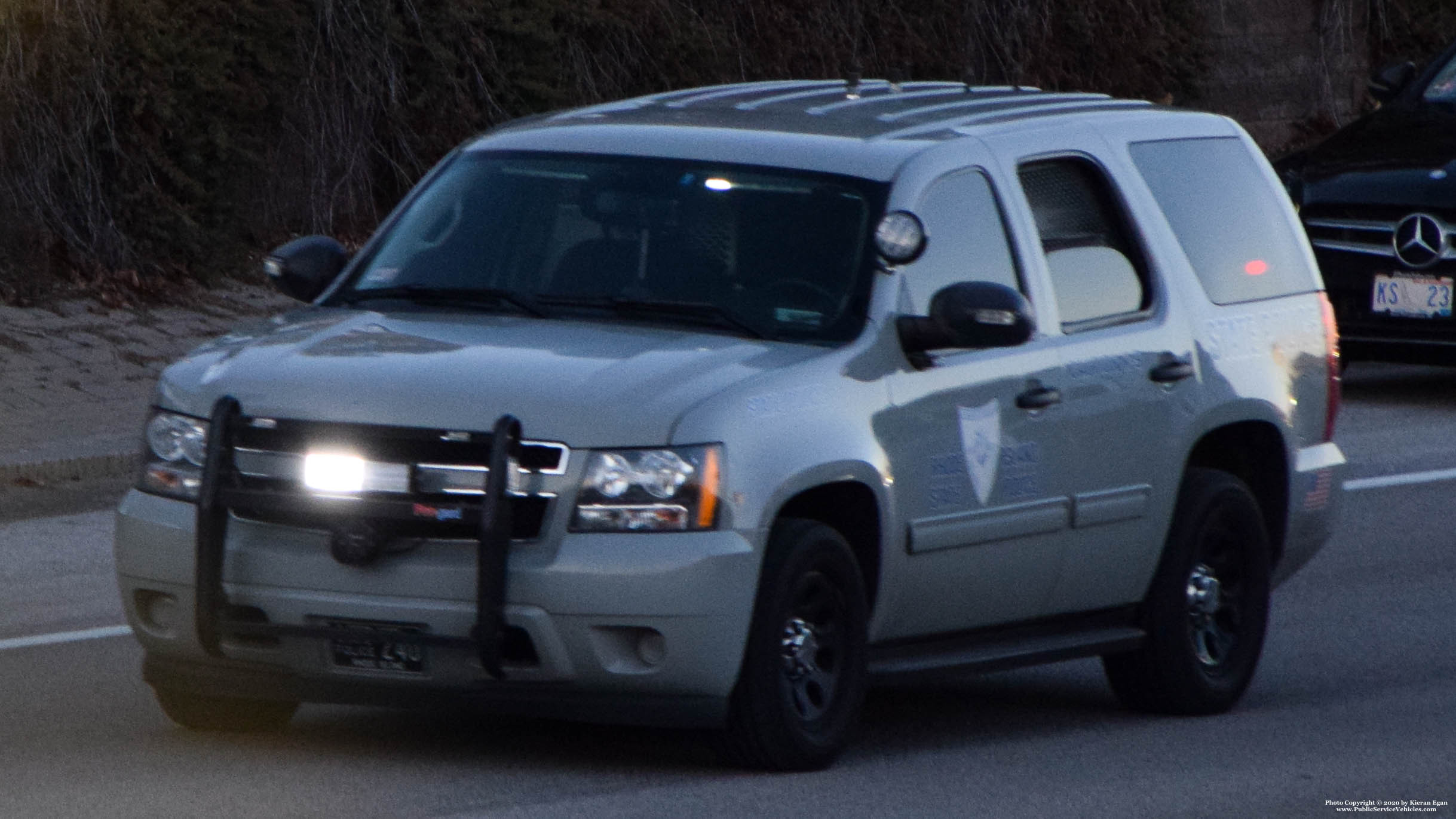 A photo  of Rhode Island State Police
            Cruiser 240, a 2013 Chevrolet Tahoe             taken by Kieran Egan