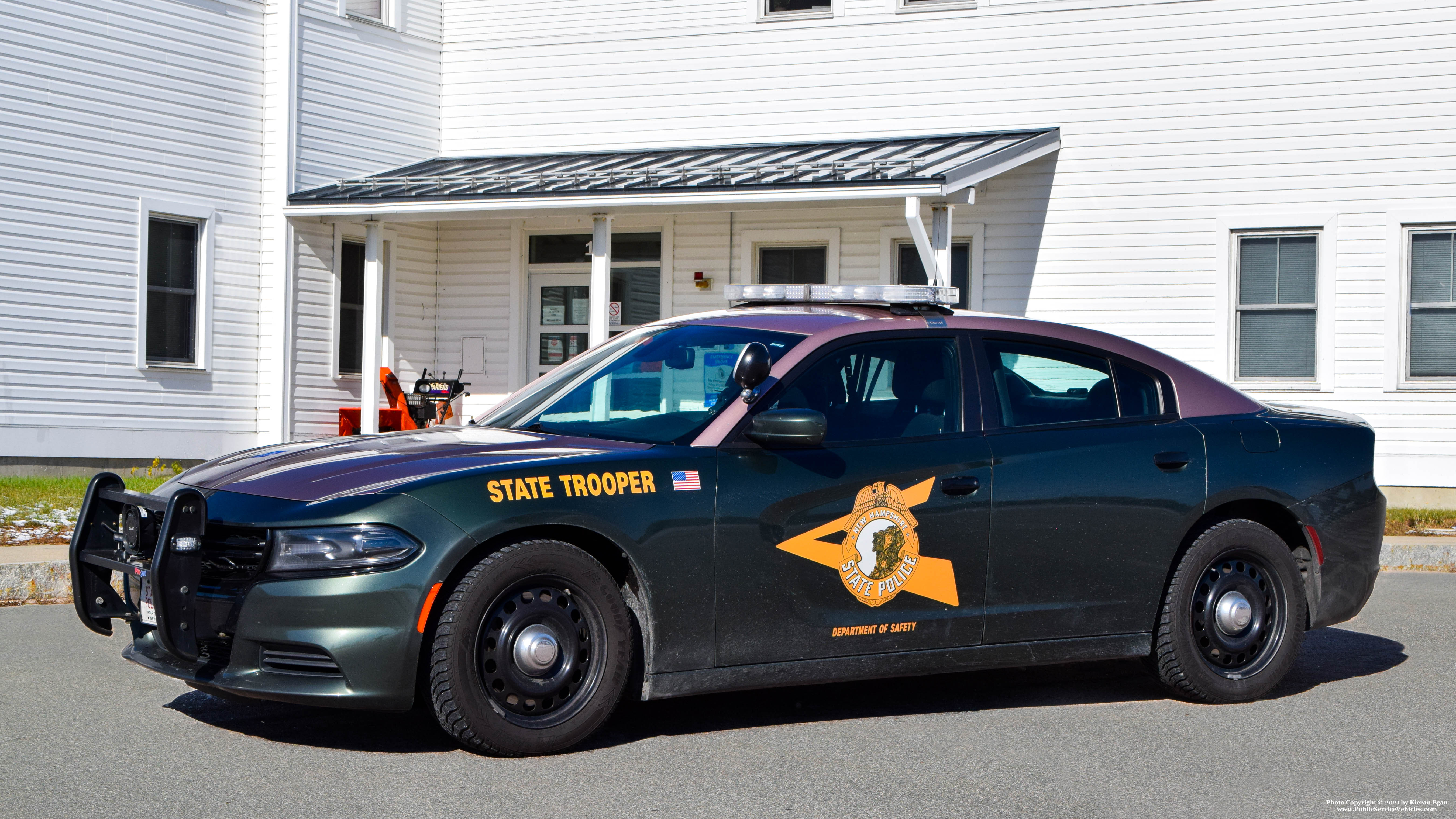 A photo  of New Hampshire State Police
            Cruiser 225, a 2015-2019 Dodge Charger             taken by Kieran Egan