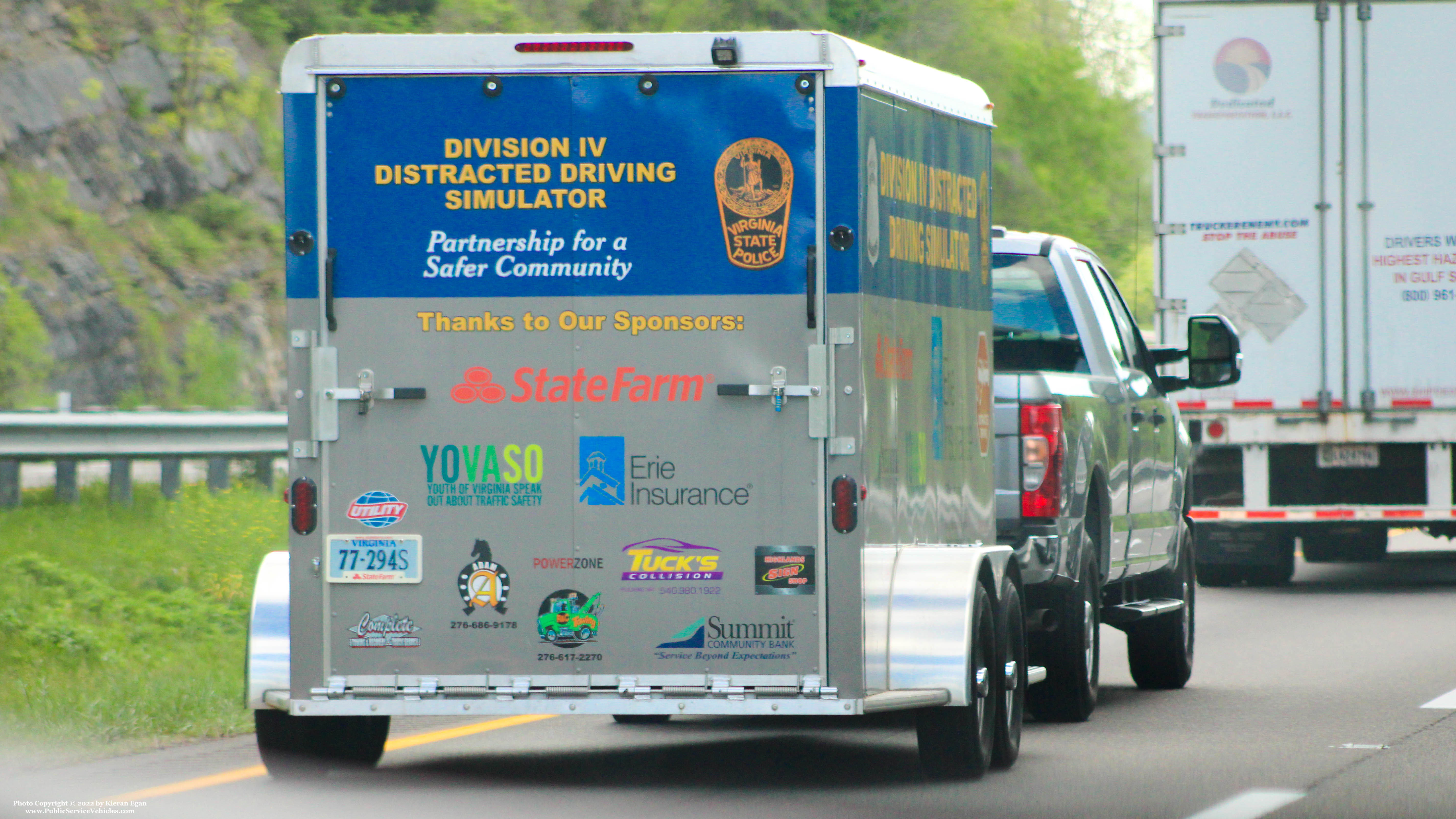 A photo  of Virginia State Police
            Trailer, a 1990-2020 Trailer             taken by Kieran Egan