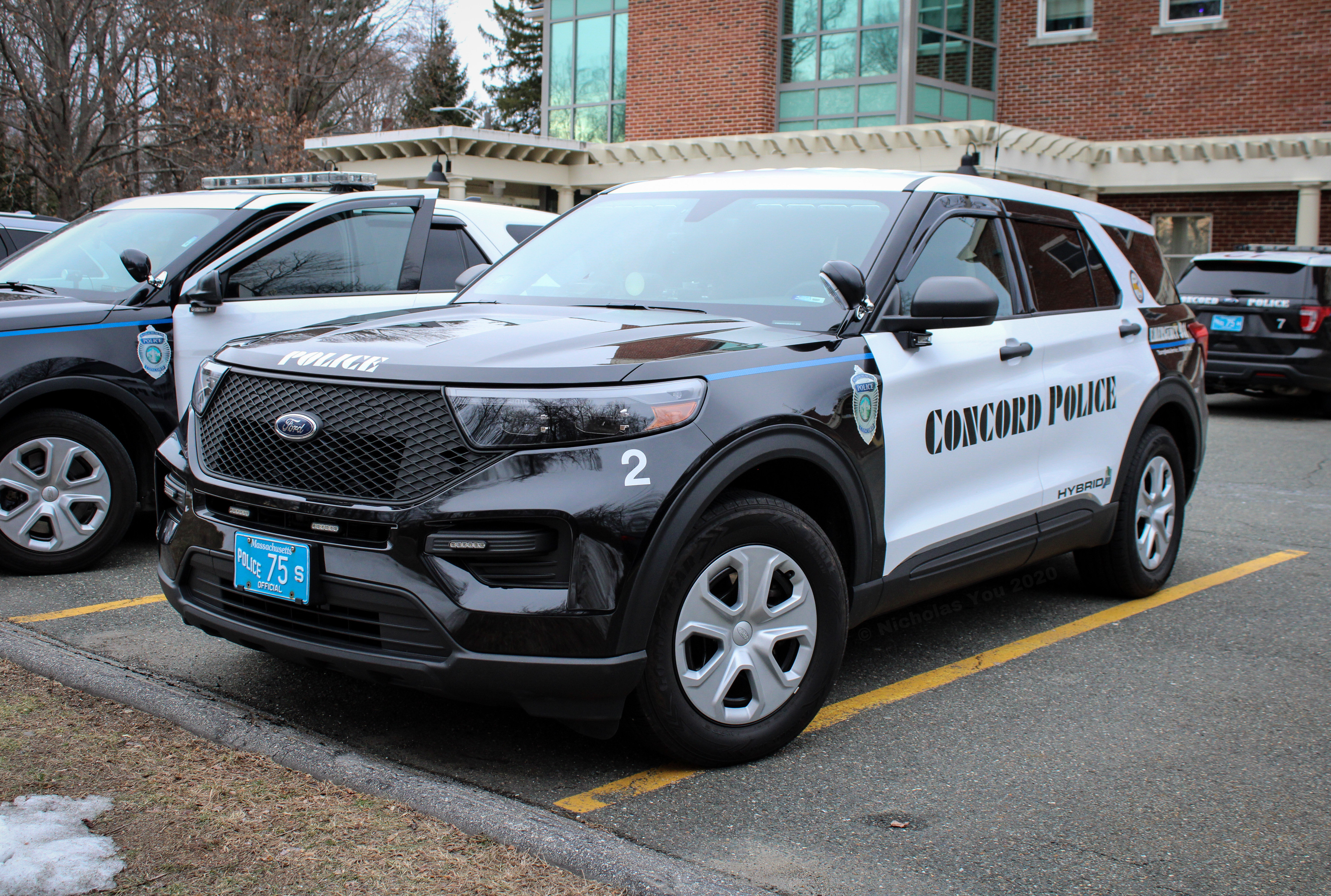 A photo  of Concord Police
            Car 2, a 2020 Ford Police Interceptor Utility Hybrid             taken by Nicholas You