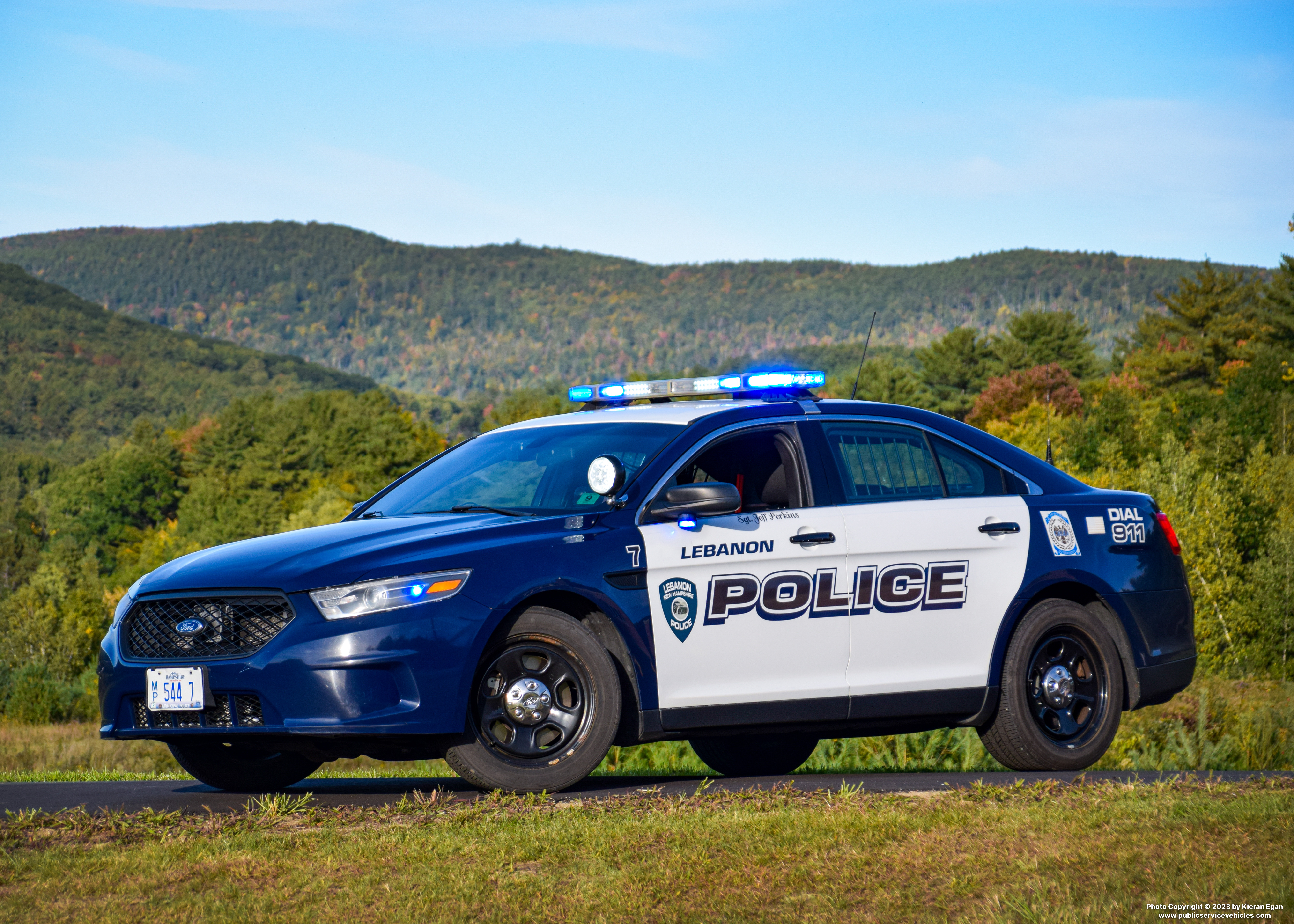 A photo  of Lebanon Police
            Car 7, a 2015 Ford Police Interceptor Sedan             taken by Kieran Egan