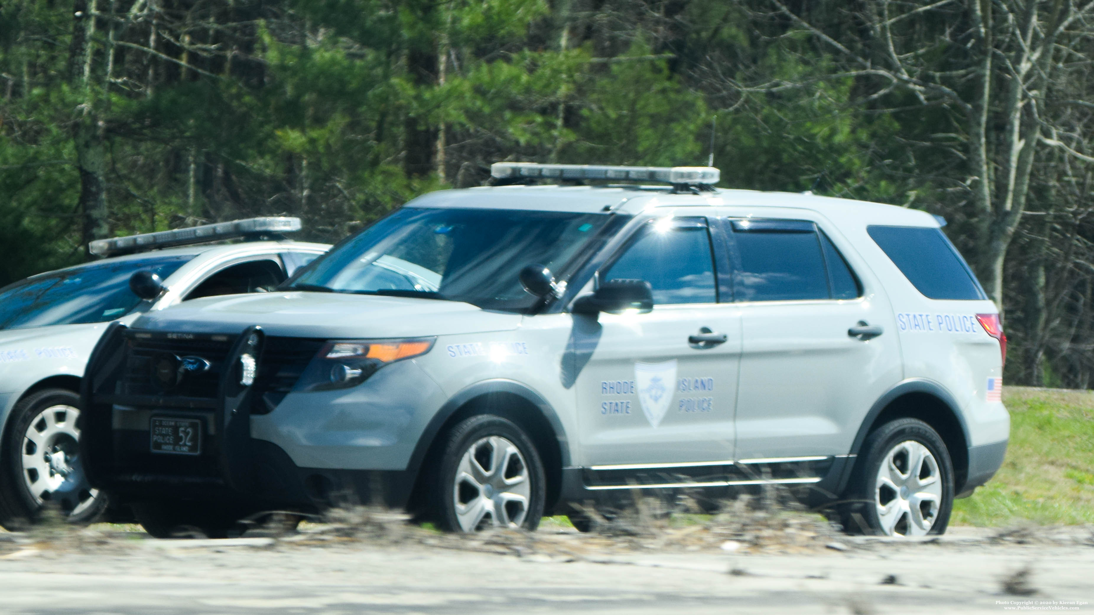 A photo  of Rhode Island State Police
            Cruiser 52, a 2013 Ford Police Interceptor Utility             taken by Kieran Egan