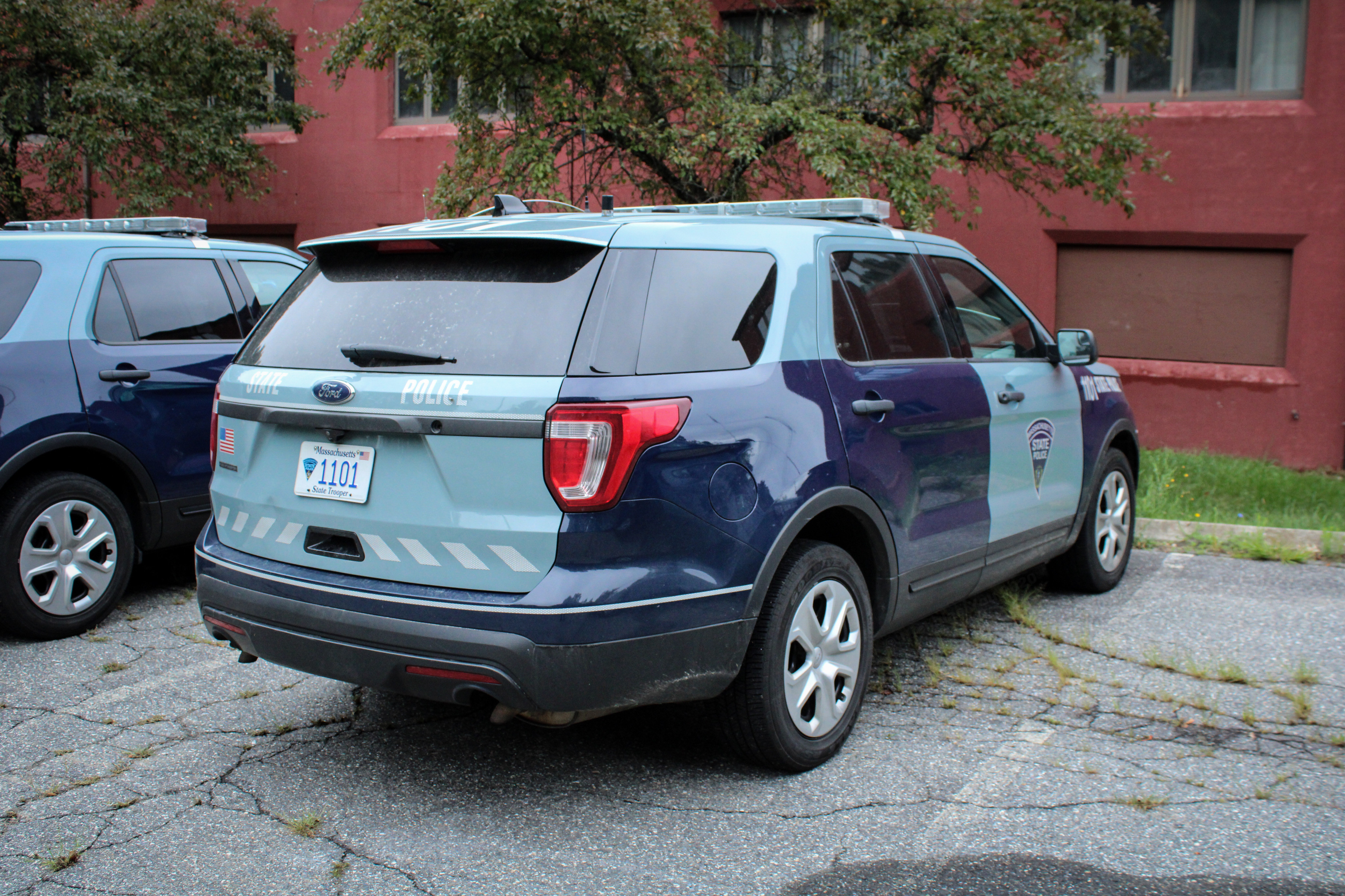 A photo  of Massachusetts State Police
            Cruiser 1101, a 2016-2019 Ford Police Interceptor Utility             taken by Nicholas You