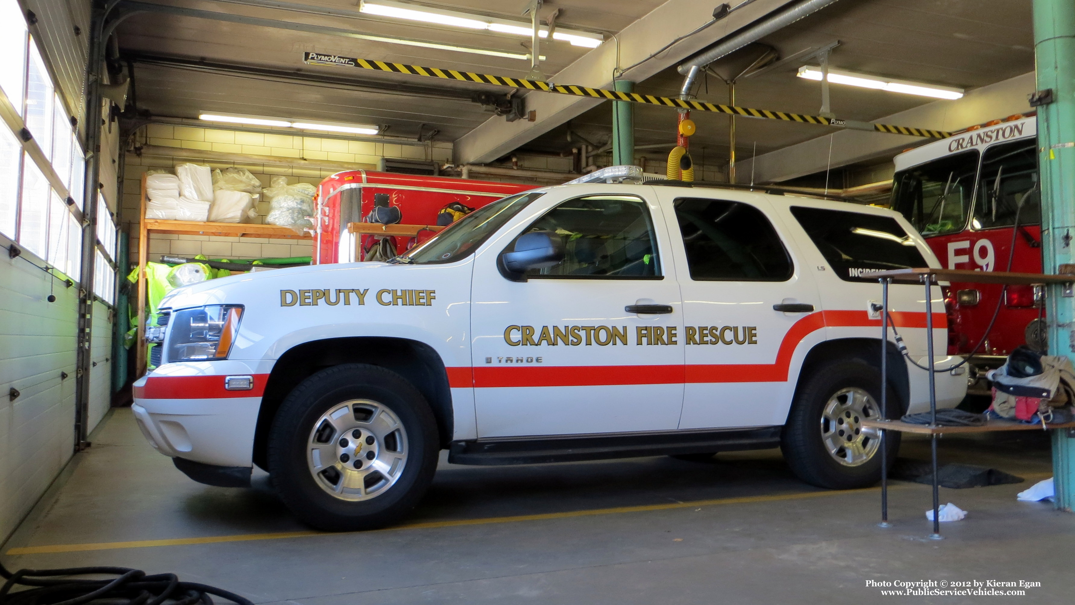 A photo  of Cranston Fire
            Car 3, a 2008 Chevrolet Tahoe             taken by Kieran Egan