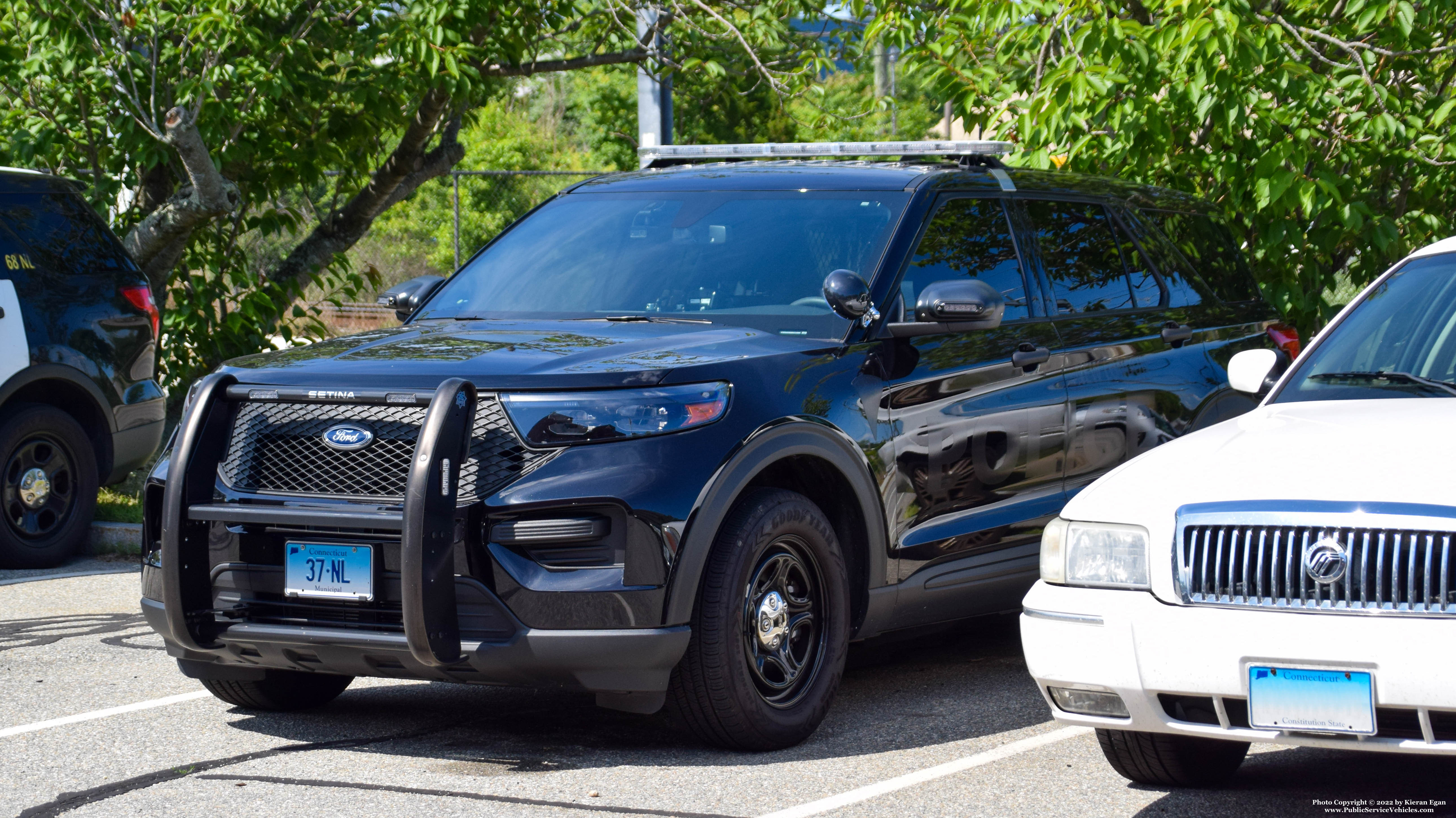 A photo  of New London Police
            Car 37, a 2020-2022 Ford Police Interceptor Utility             taken by Kieran Egan