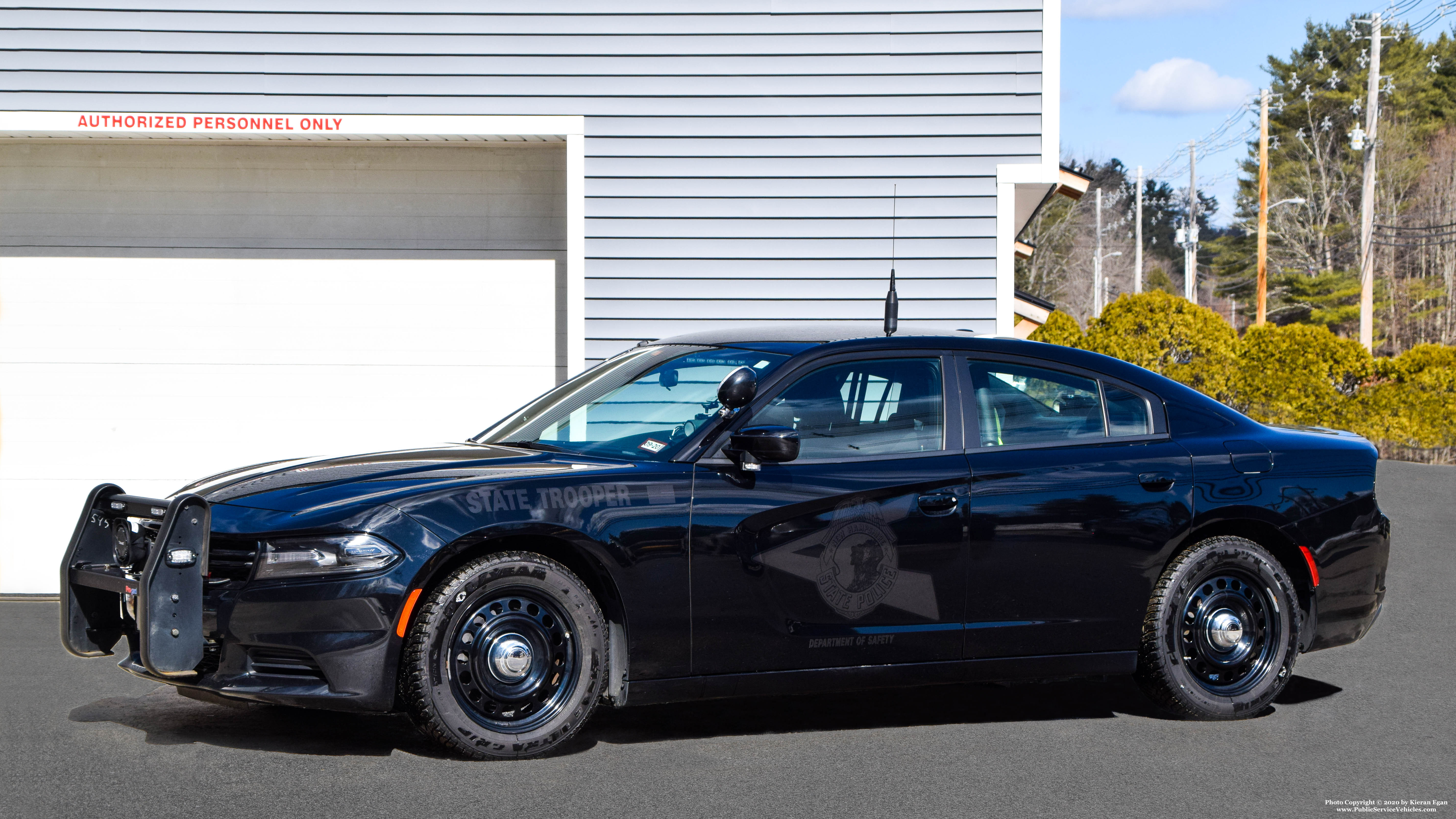 A photo  of New Hampshire State Police
            Cruiser 613, a 2019 Dodge Charger             taken by Kieran Egan