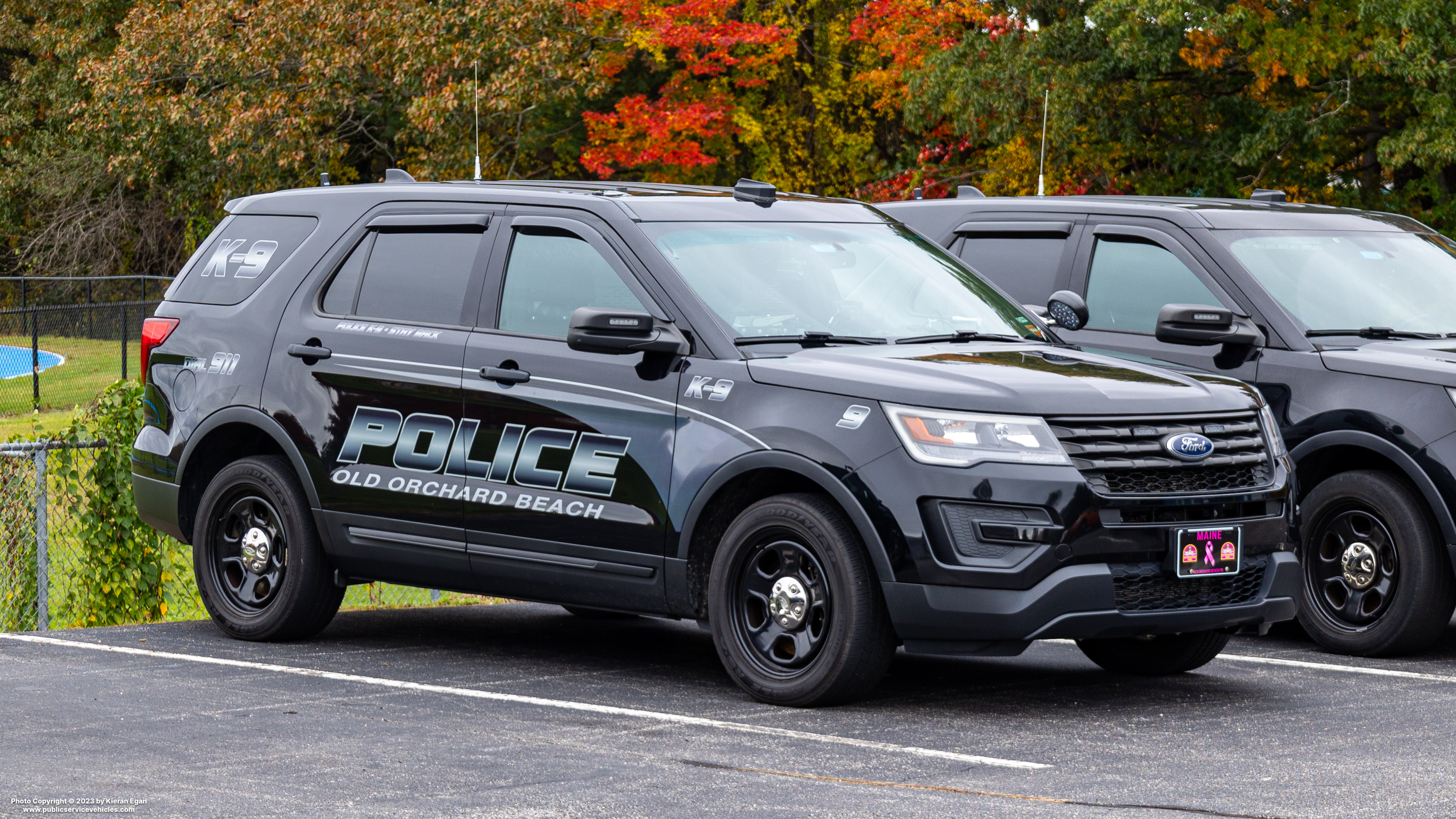 A photo  of Old Orchard Beach Police
            Car 9, a 2016-2019 Ford Police Interceptor Utility             taken by Kieran Egan