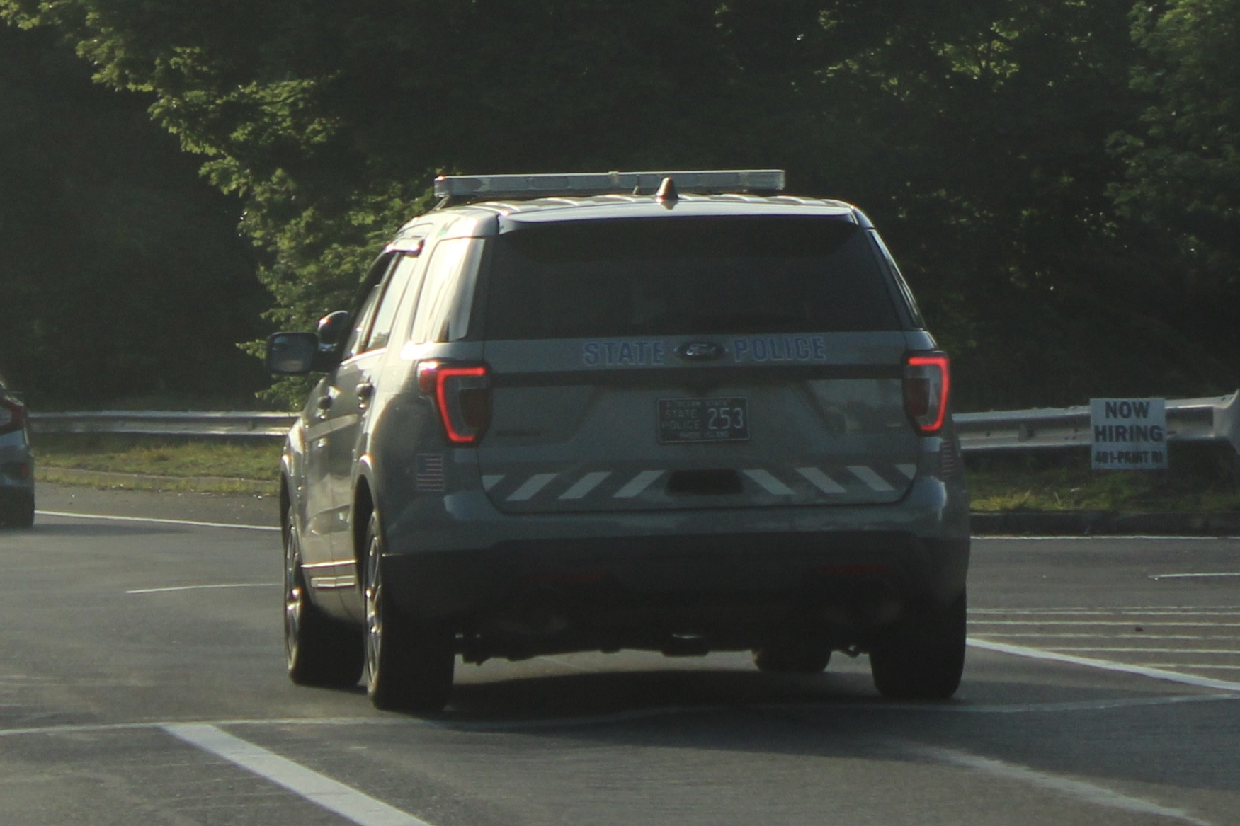 A photo  of Rhode Island State Police
            Cruiser 253, a 2017 Ford Police Interceptor Utility             taken by @riemergencyvehicles