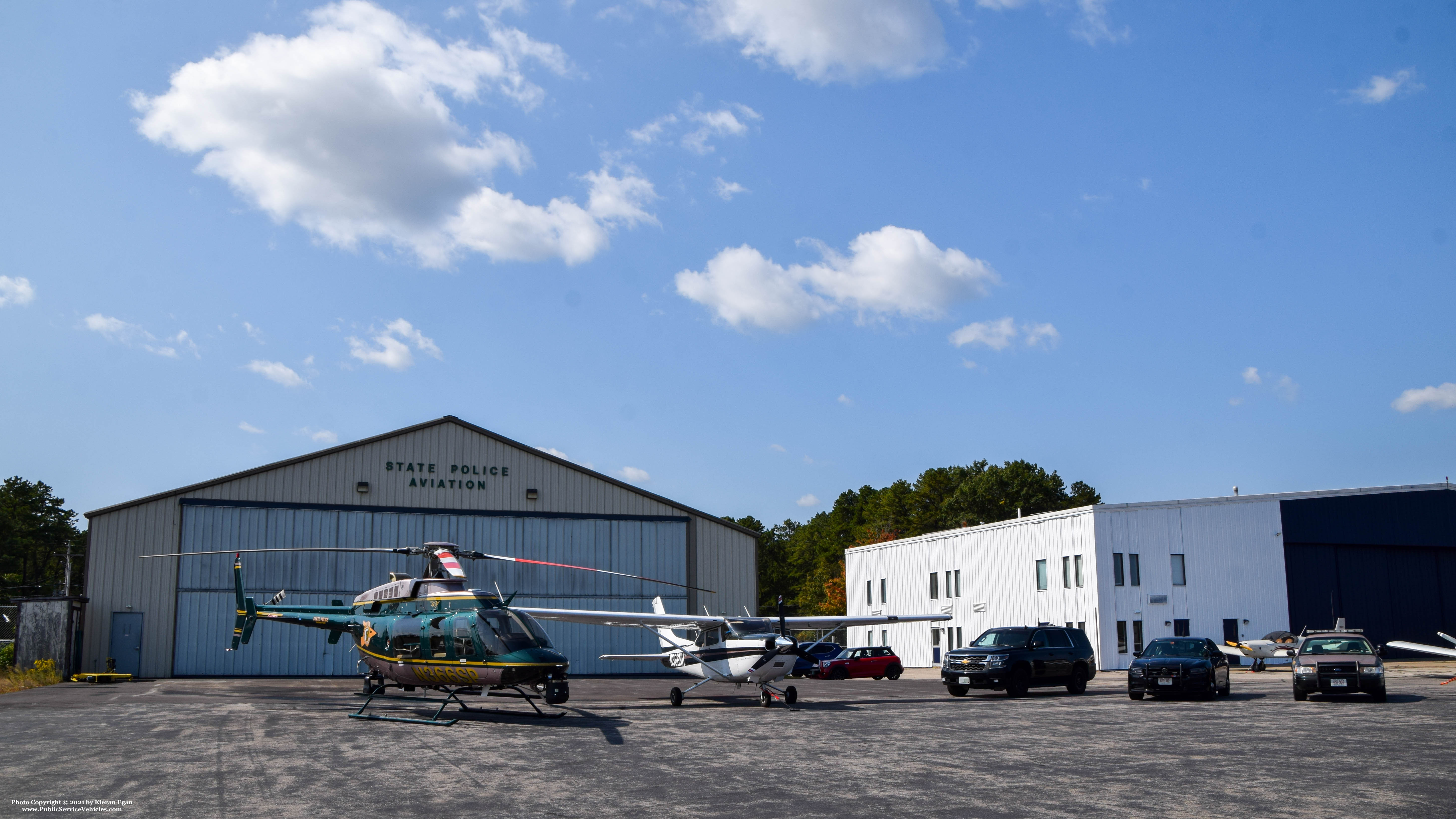 A photo  of New Hampshire State Police
            N366SP, a 2002 Bell 407 Helicopter             taken by Kieran Egan