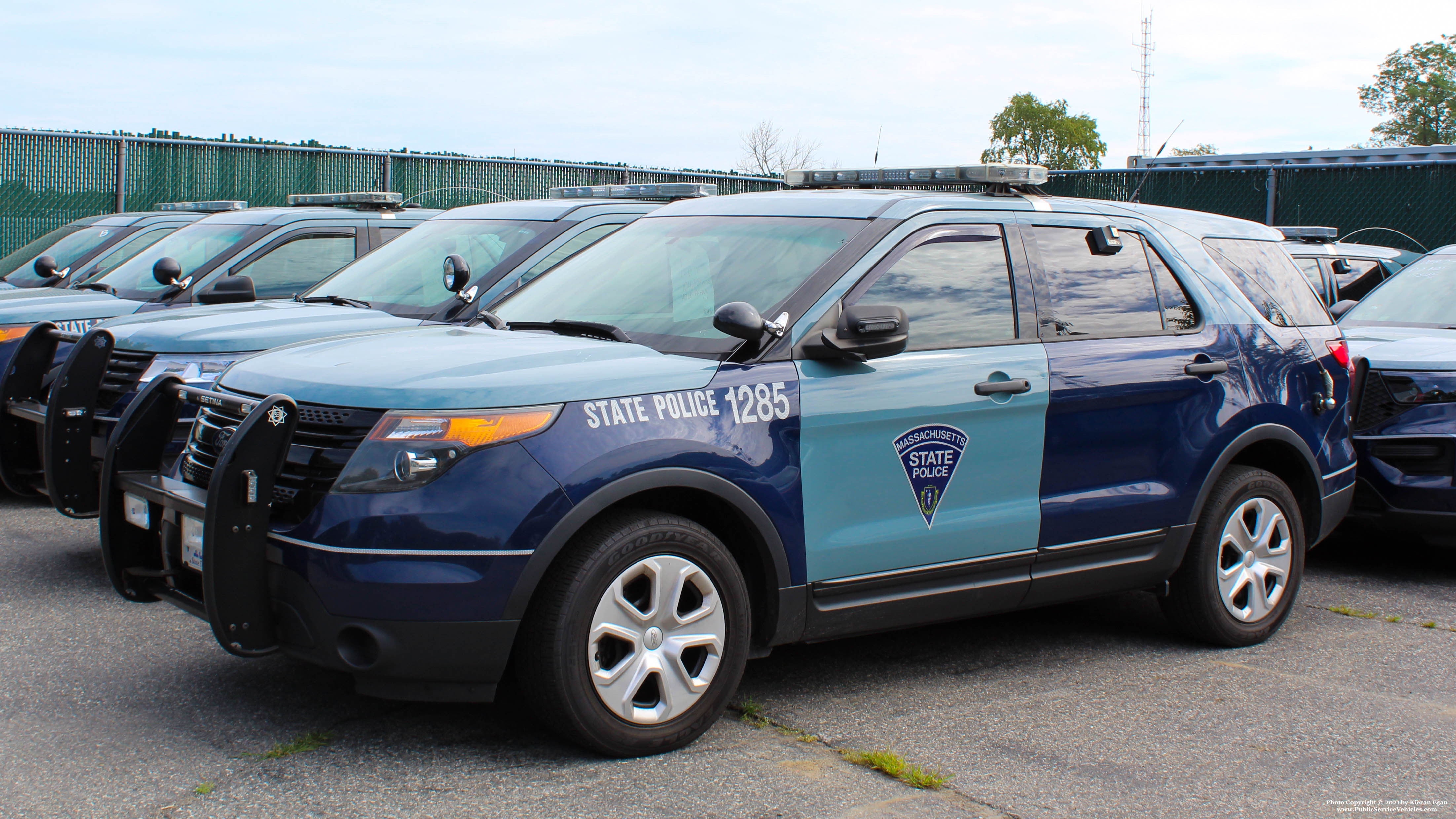 A photo  of Massachusetts State Police
            Cruiser 1285, a 2006-2010 Dodge Charger             taken by Kieran Egan