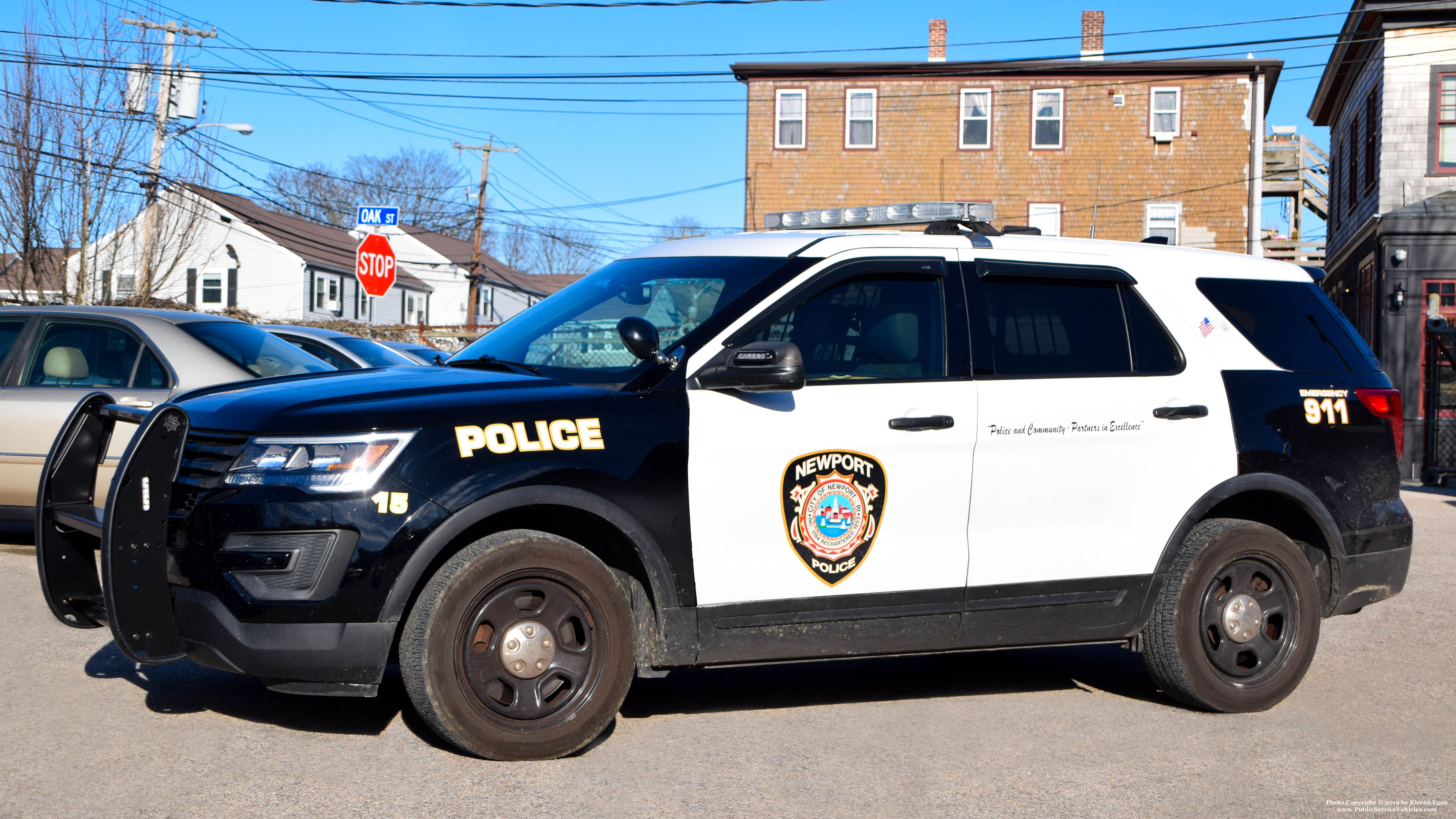 A photo  of Newport Police
            Car 15, a 2016 Ford Police Interceptor Utility             taken by Kieran Egan