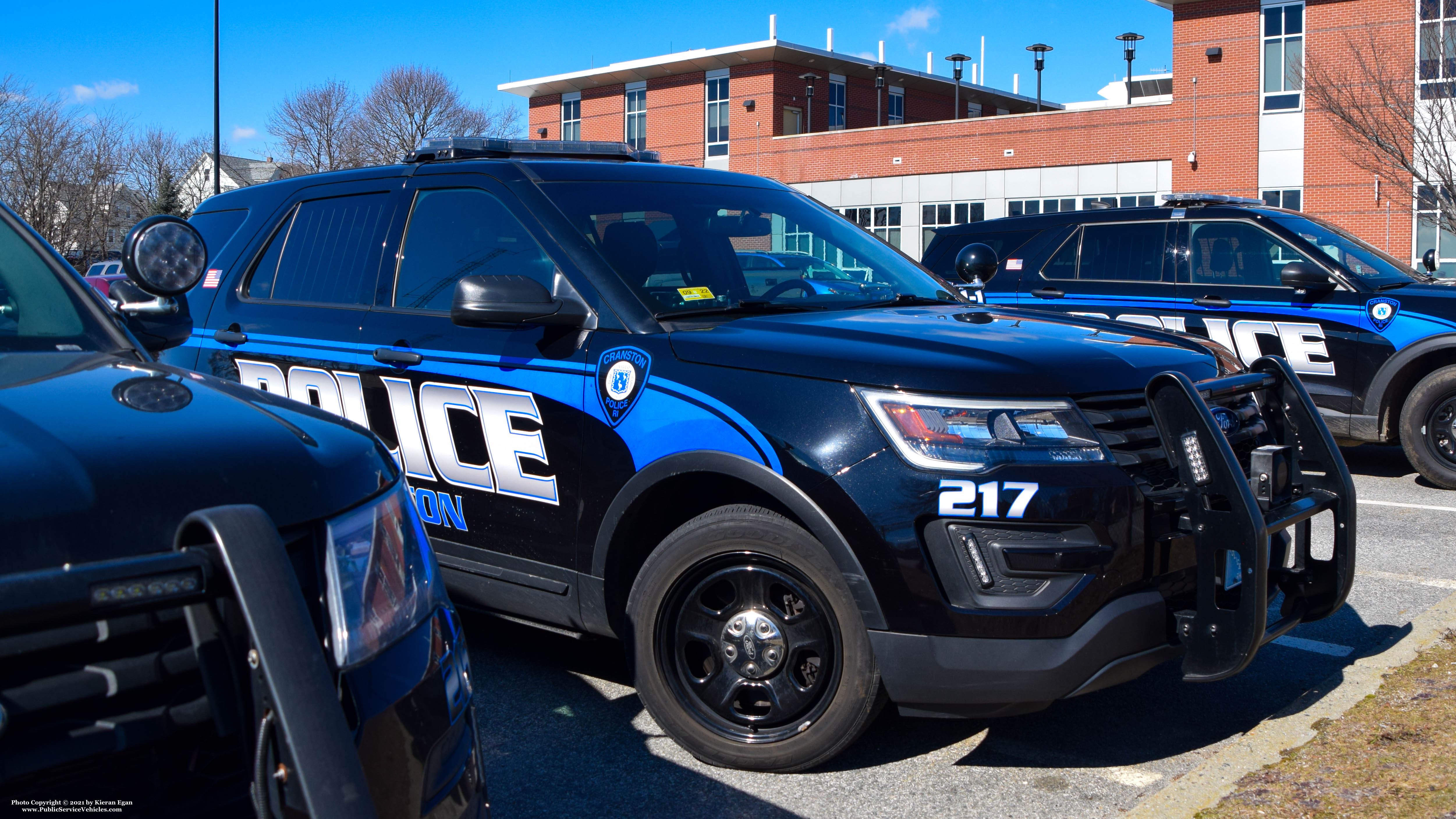 A photo  of Cranston Police
            Cruiser 217, a 2019 Ford Police Interceptor Utility             taken by Kieran Egan