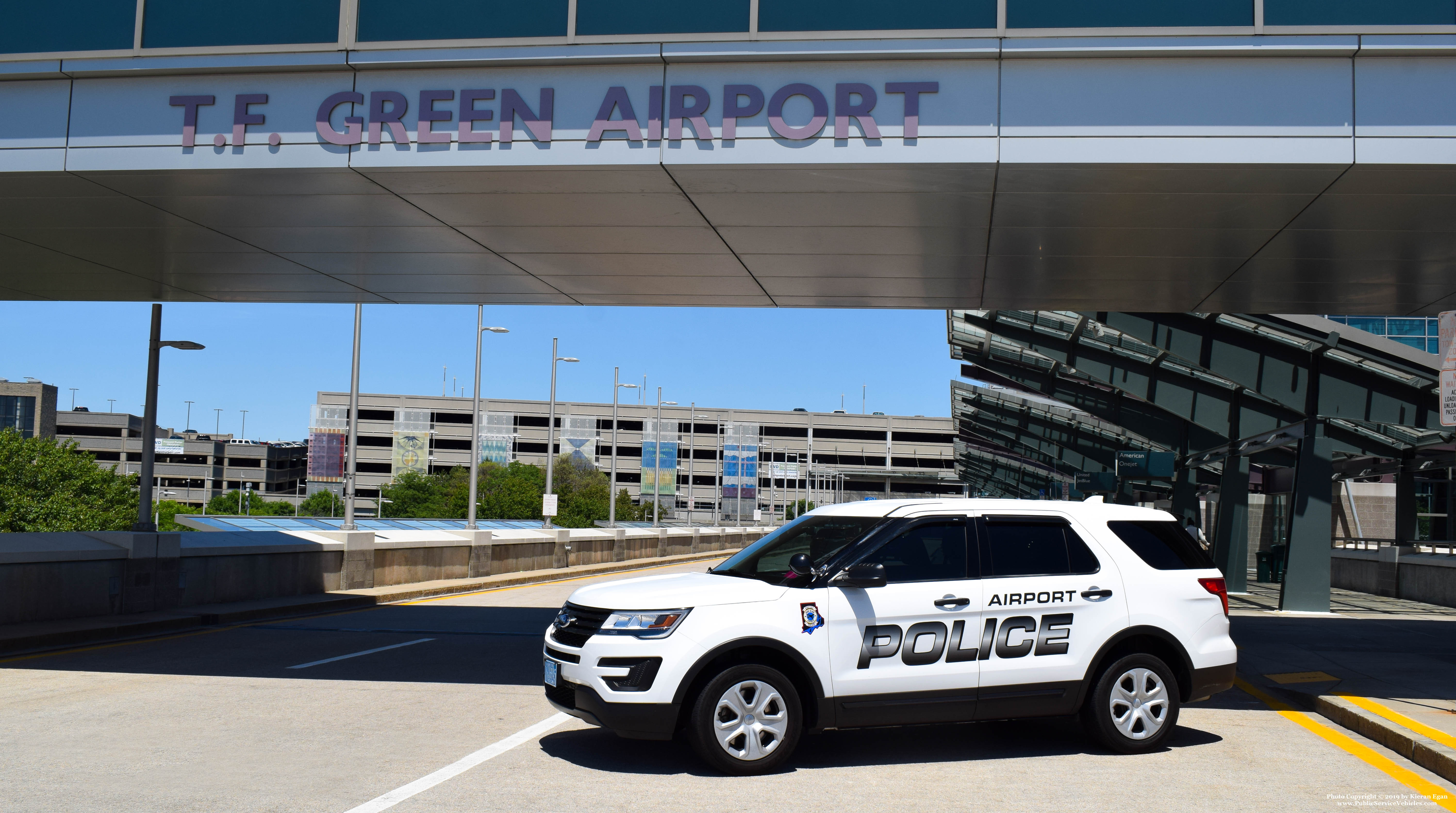 A photo  of Rhode Island Airport Police
            Cruiser 6945, a 2017 Ford Police Interceptor Utility             taken by Kieran Egan