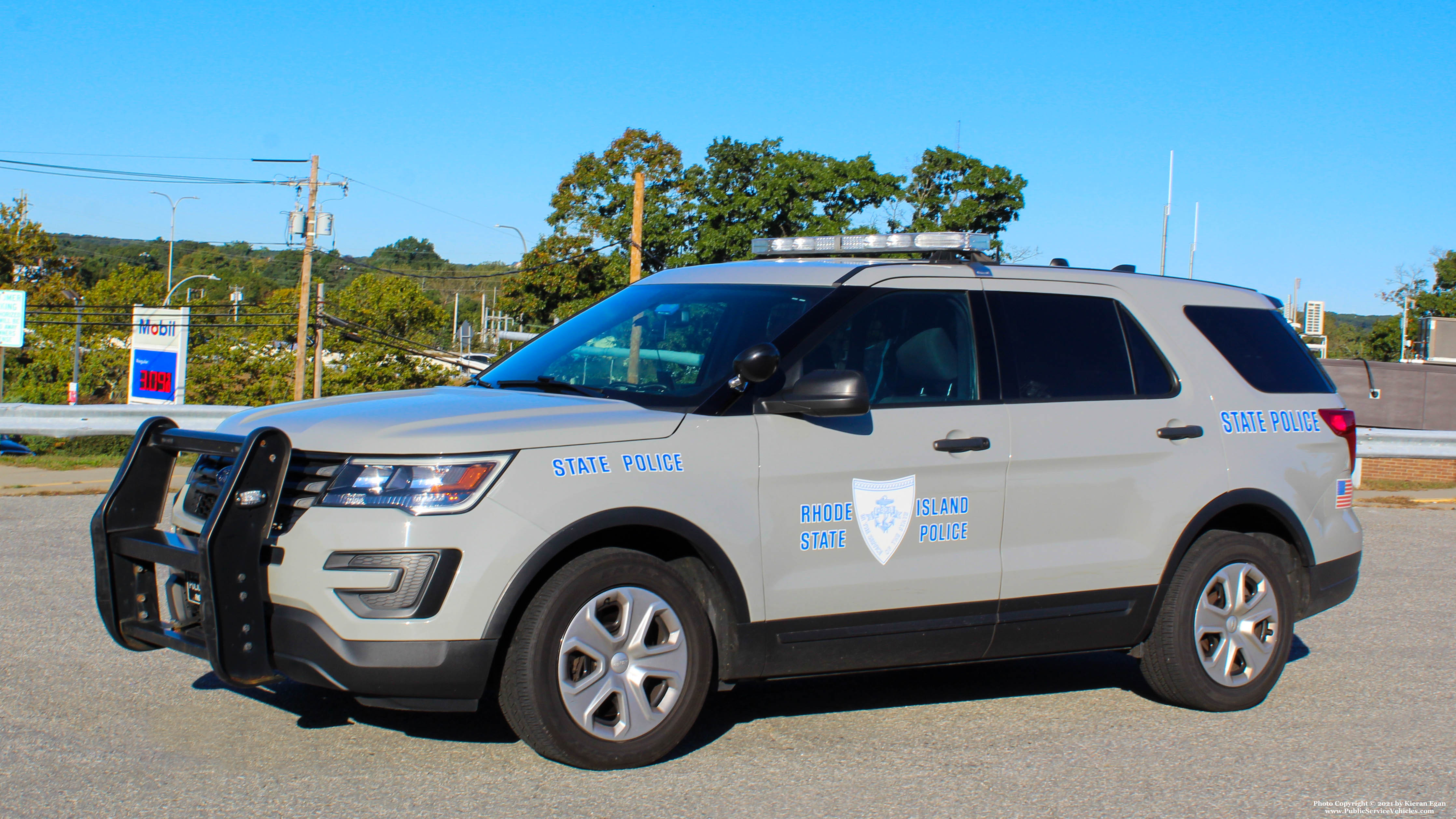 A photo  of Rhode Island State Police
            Cruiser 22, a 2018 Ford Police Interceptor Utility             taken by Kieran Egan