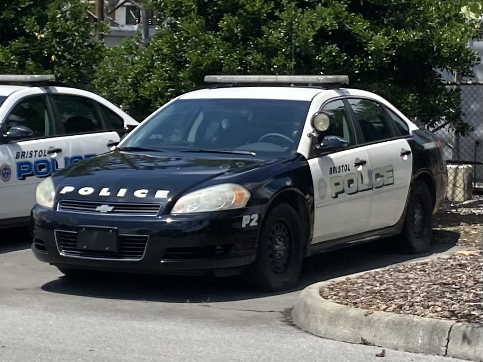 A photo  of Bristol Police
            Cruiser P2, a 2007-2013 Chevrolet Impala             taken by @riemergencyvehicles