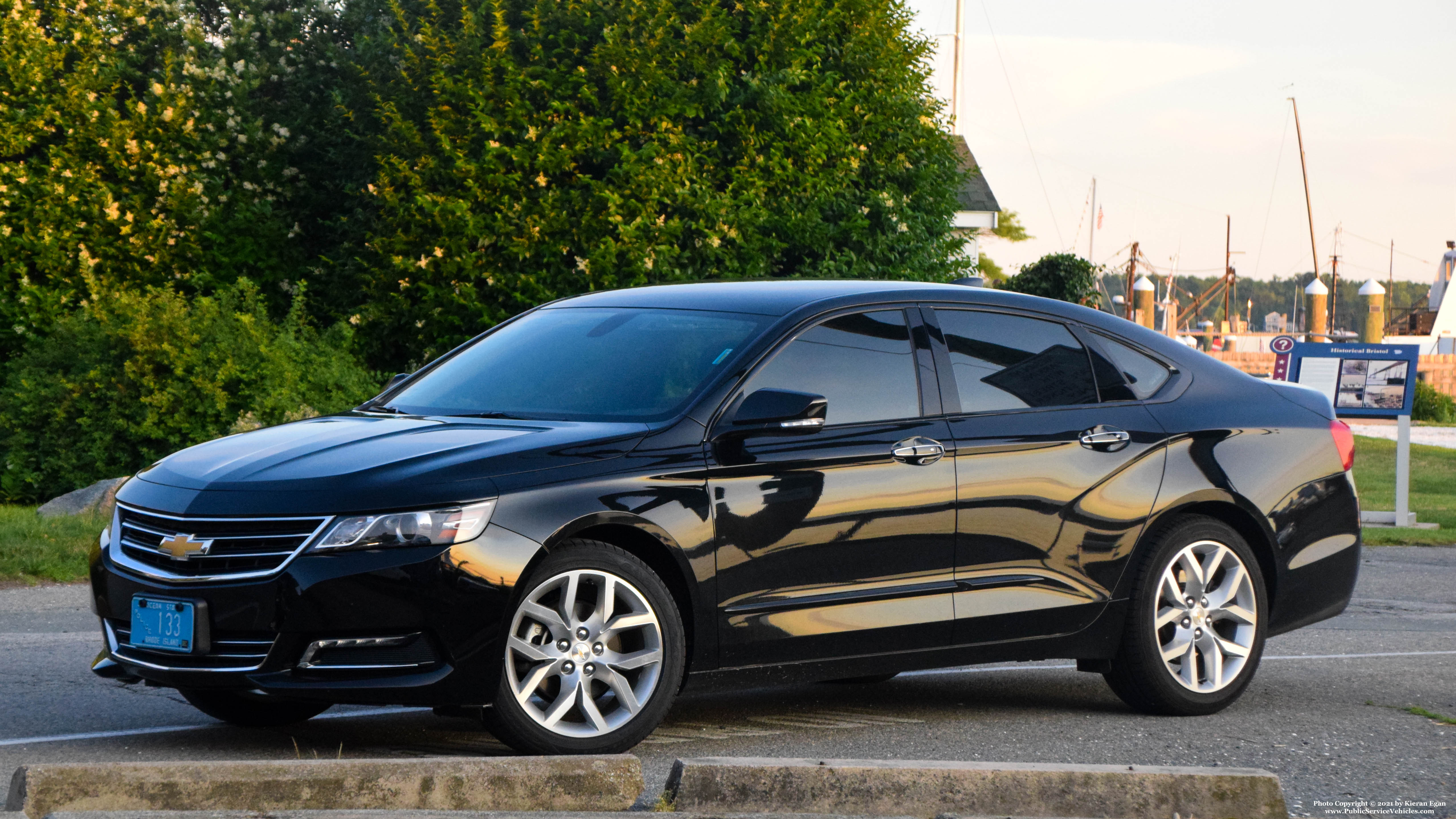 A photo  of Bristol Police
            Cruiser 133, a 2019-2020 Chevrolet Impala             taken by Kieran Egan