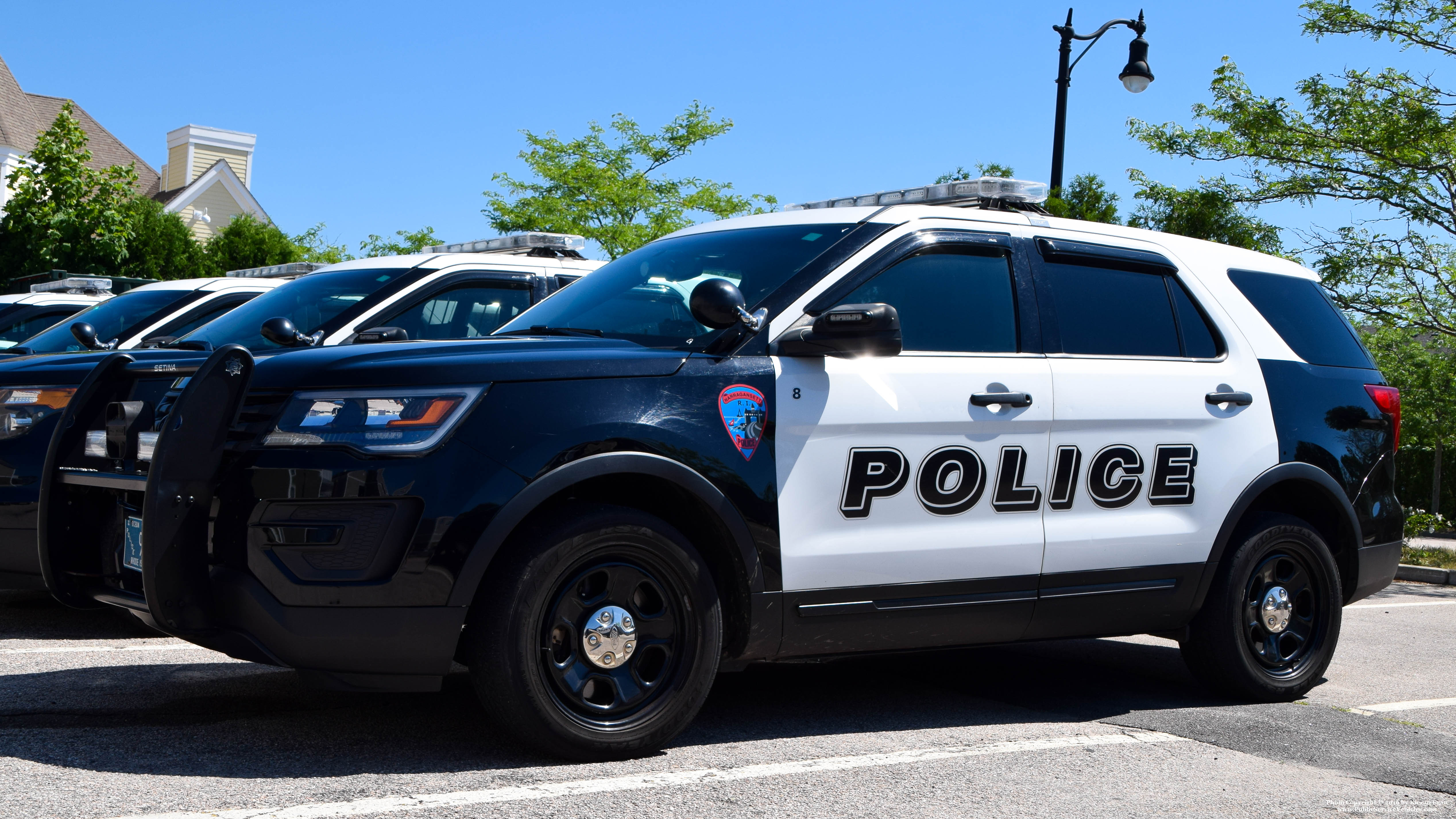 A photo  of Narragansett Police
            Car 8, a 2018 Ford Police Interceptor Utility             taken by Kieran Egan