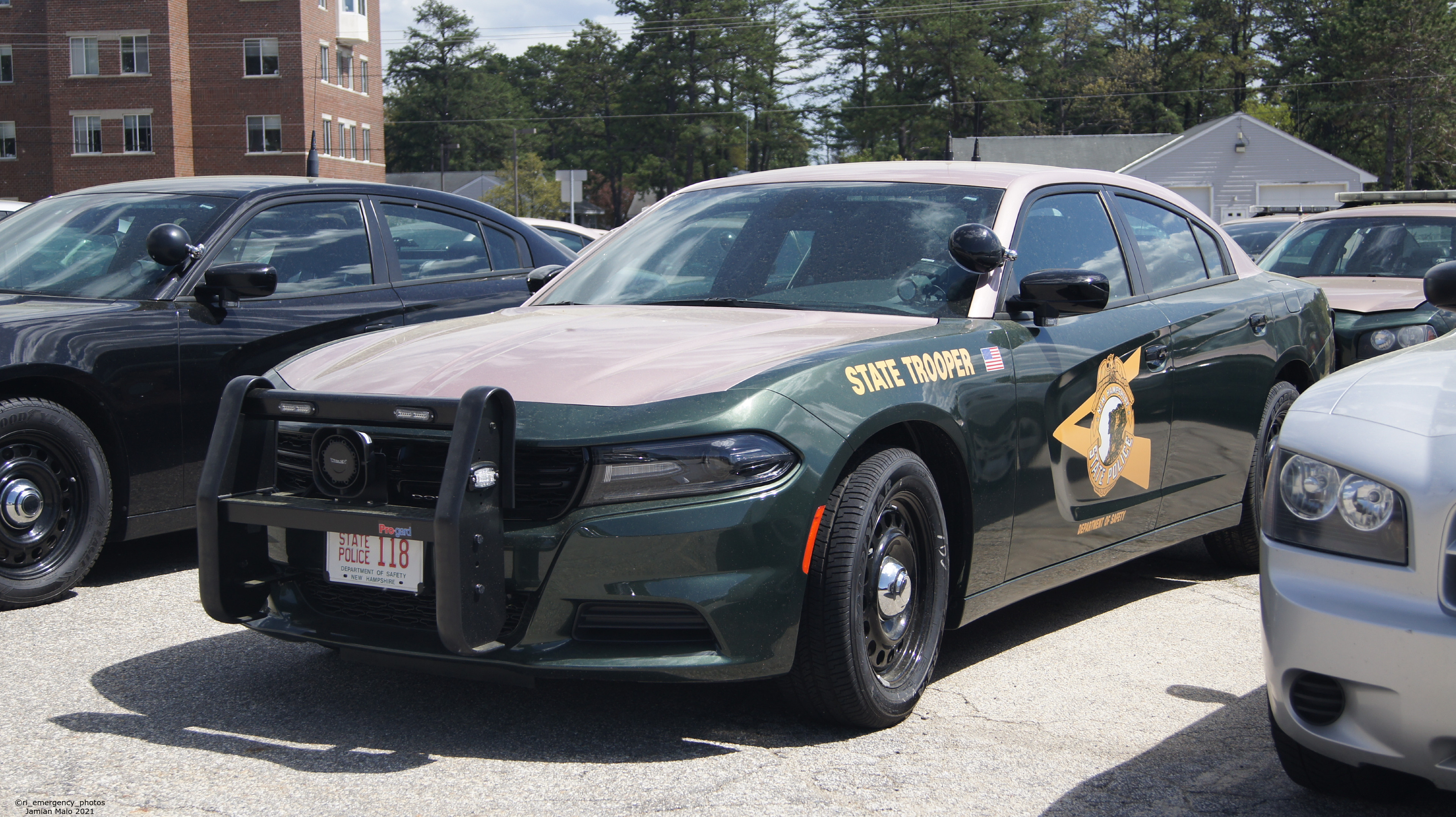 A photo  of New Hampshire State Police
            Cruiser 118, a 2020 Dodge Charger             taken by Jamian Malo