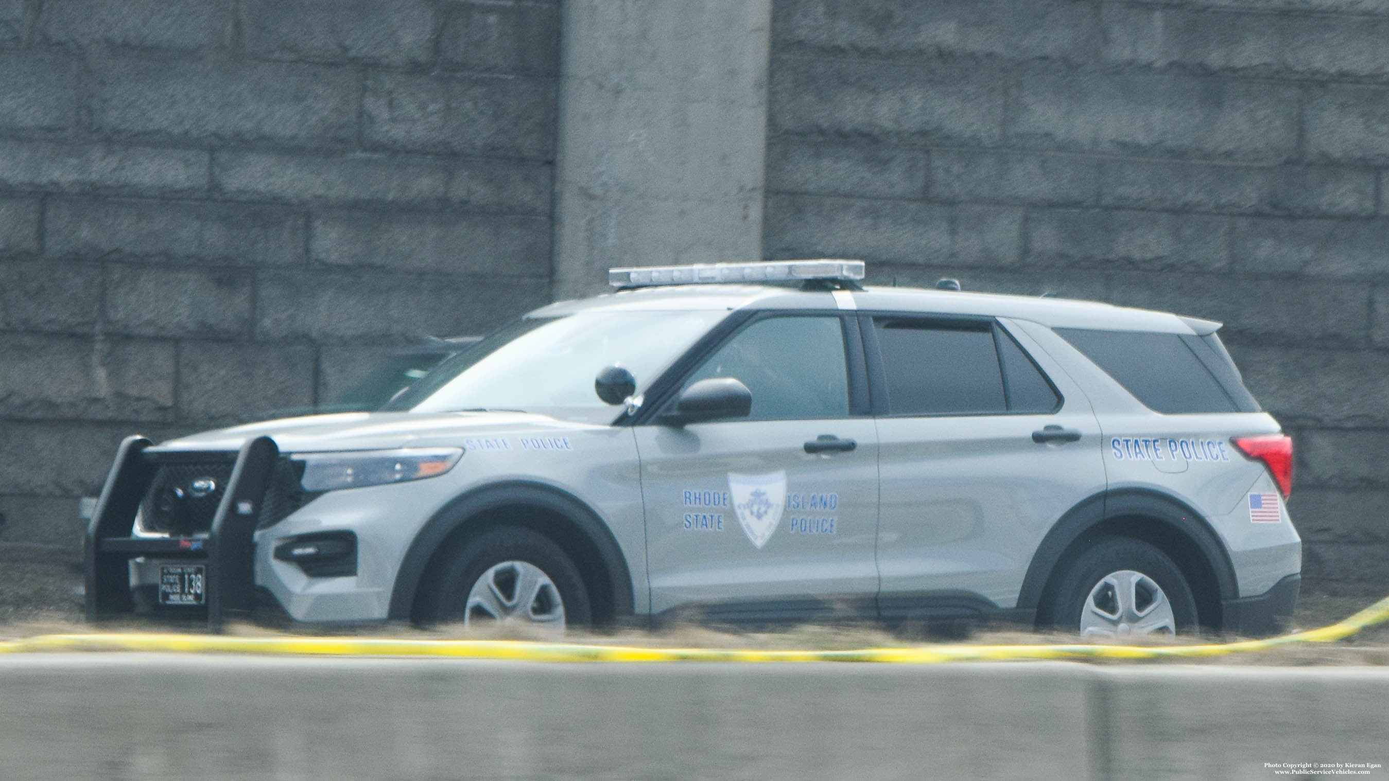 A photo  of Rhode Island State Police
            Cruiser 138, a 2020 Ford Police Interceptor Utility             taken by Kieran Egan