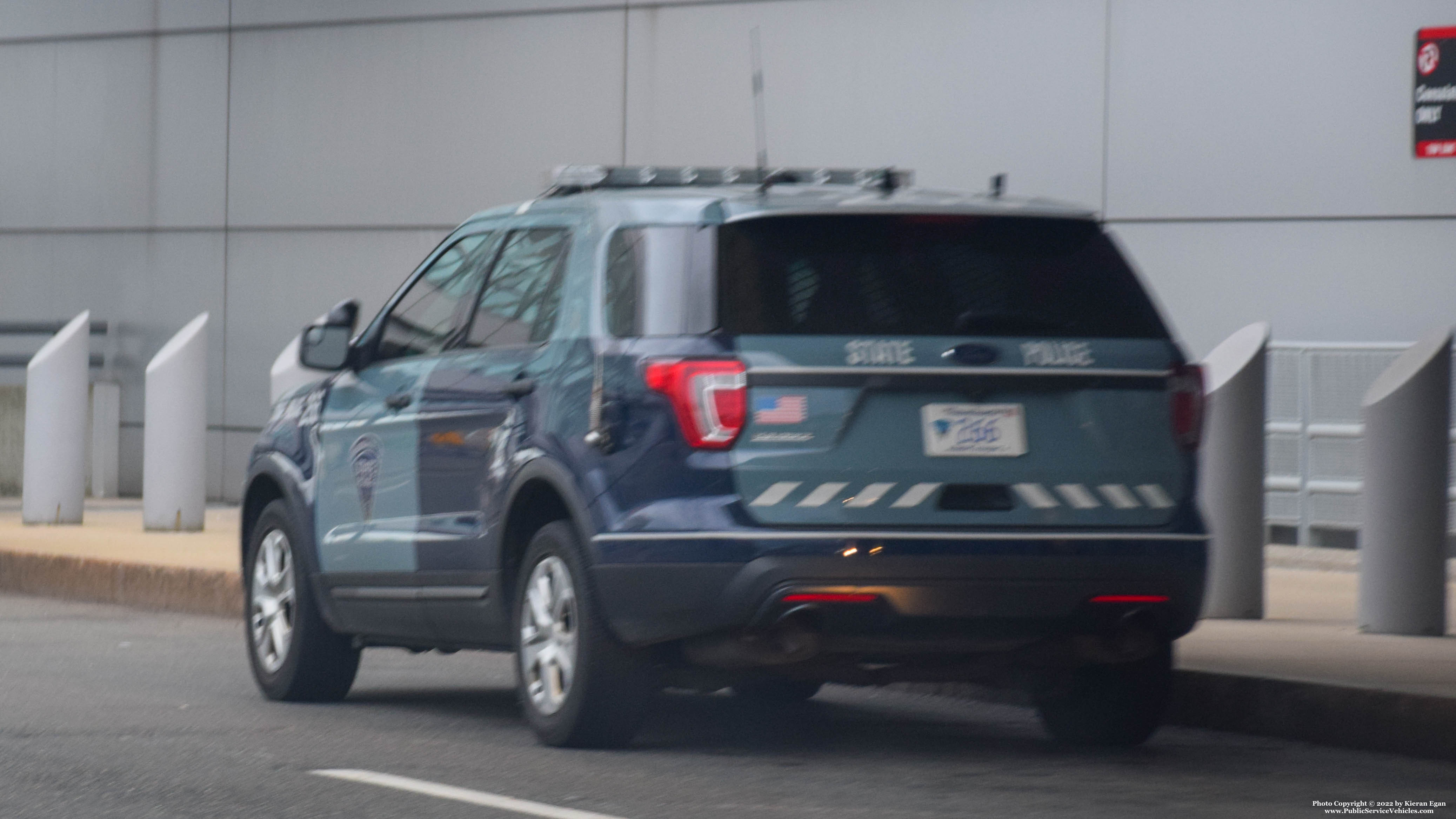 A photo  of Massachusetts State Police
            Cruiser 266, a 2016 Ford Police Interceptor Utility             taken by Kieran Egan