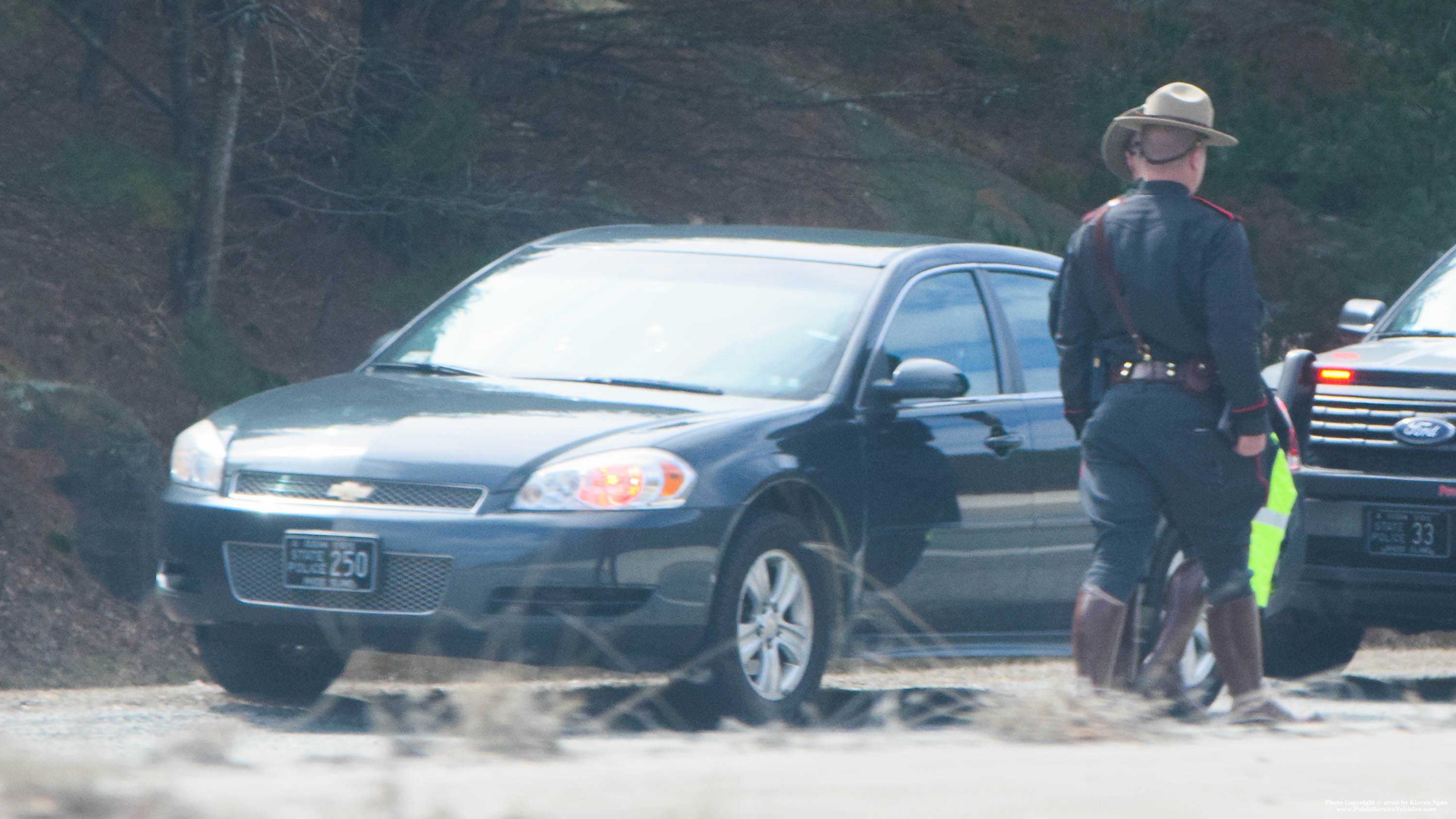 A photo  of Rhode Island State Police
            Cruiser 250, a 2005-2013 Chevrolet Impala             taken by Kieran Egan