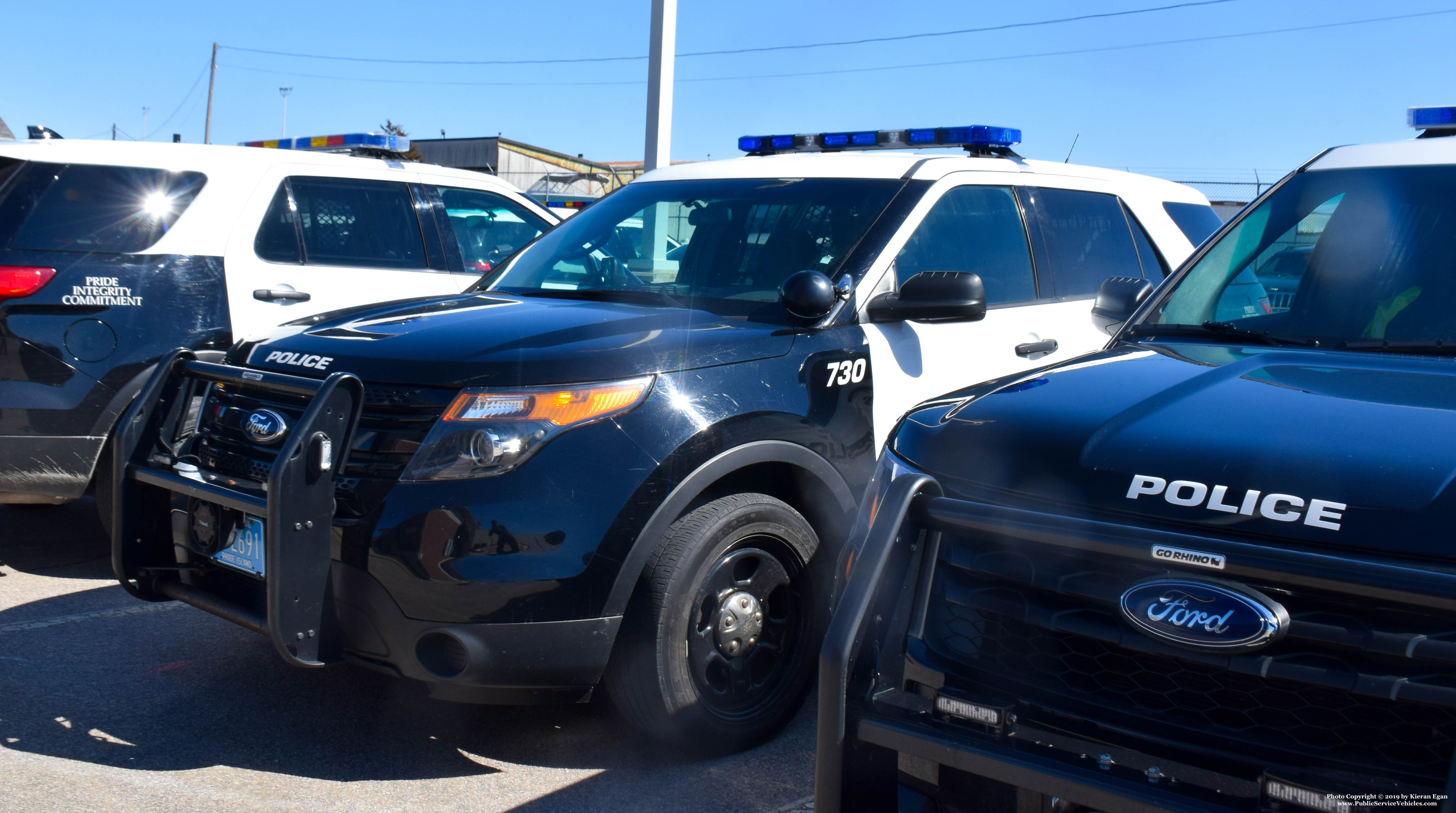 A photo  of Westerly Police
            Cruiser 730, a 2013-2015 Ford Police Interceptor Utility             taken by Kieran Egan