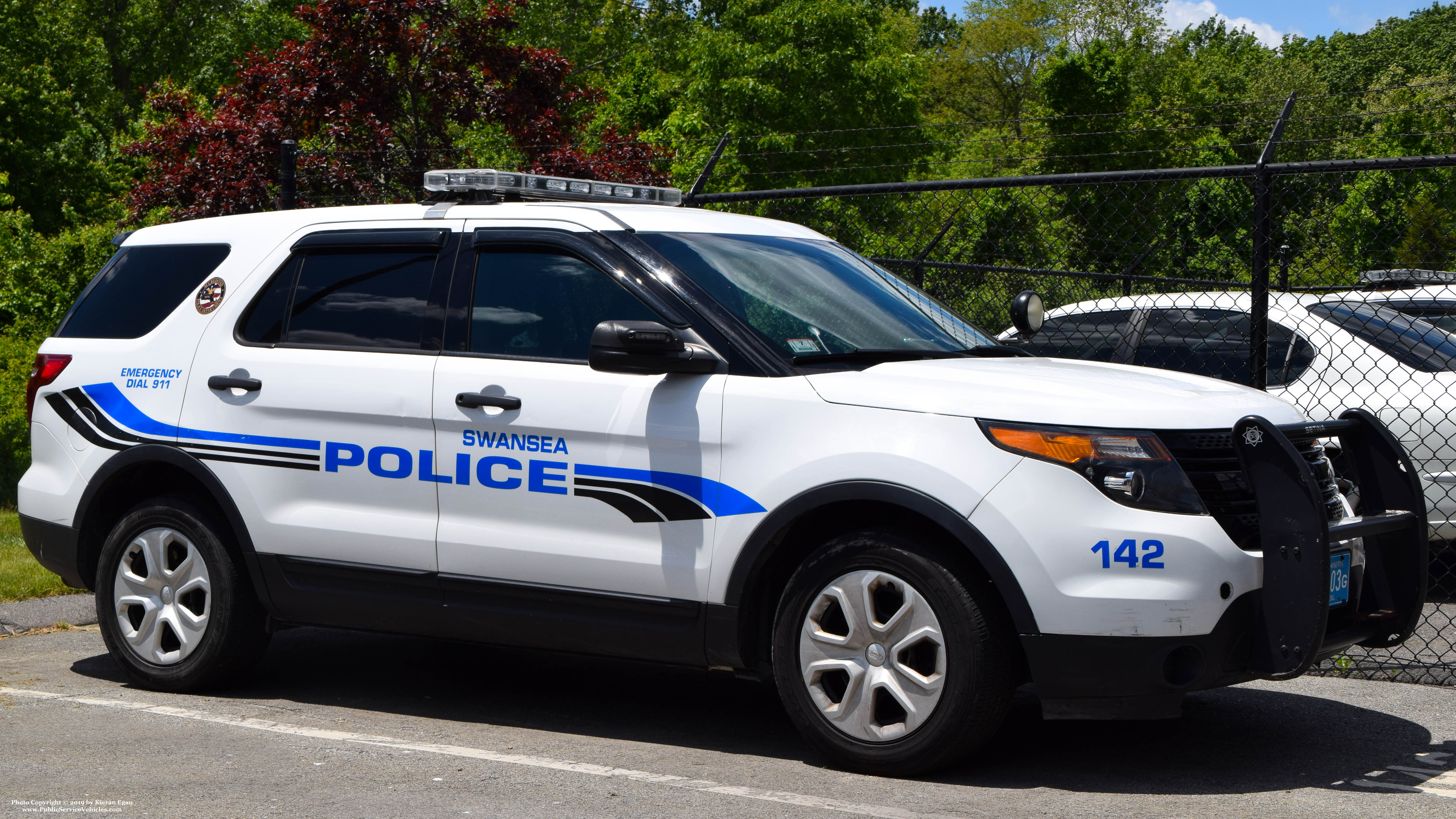 A photo  of Swansea Police
            Cruiser 142, a 2015 Ford Police Interceptor Utility             taken by Kieran Egan