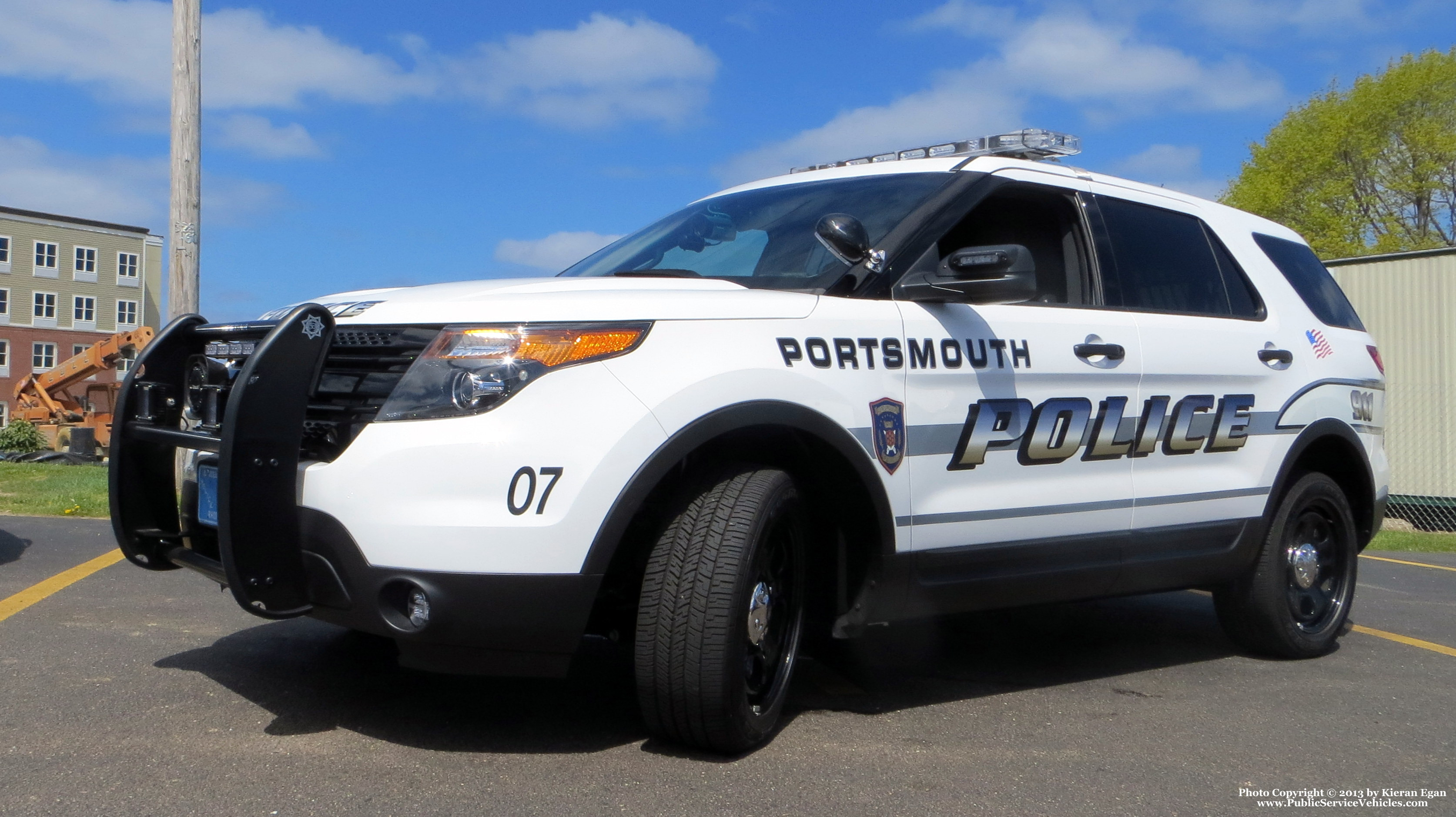 A photo  of Portsmouth Police
            Car 7, a 2013 Ford Police Interceptor Utility             taken by Kieran Egan