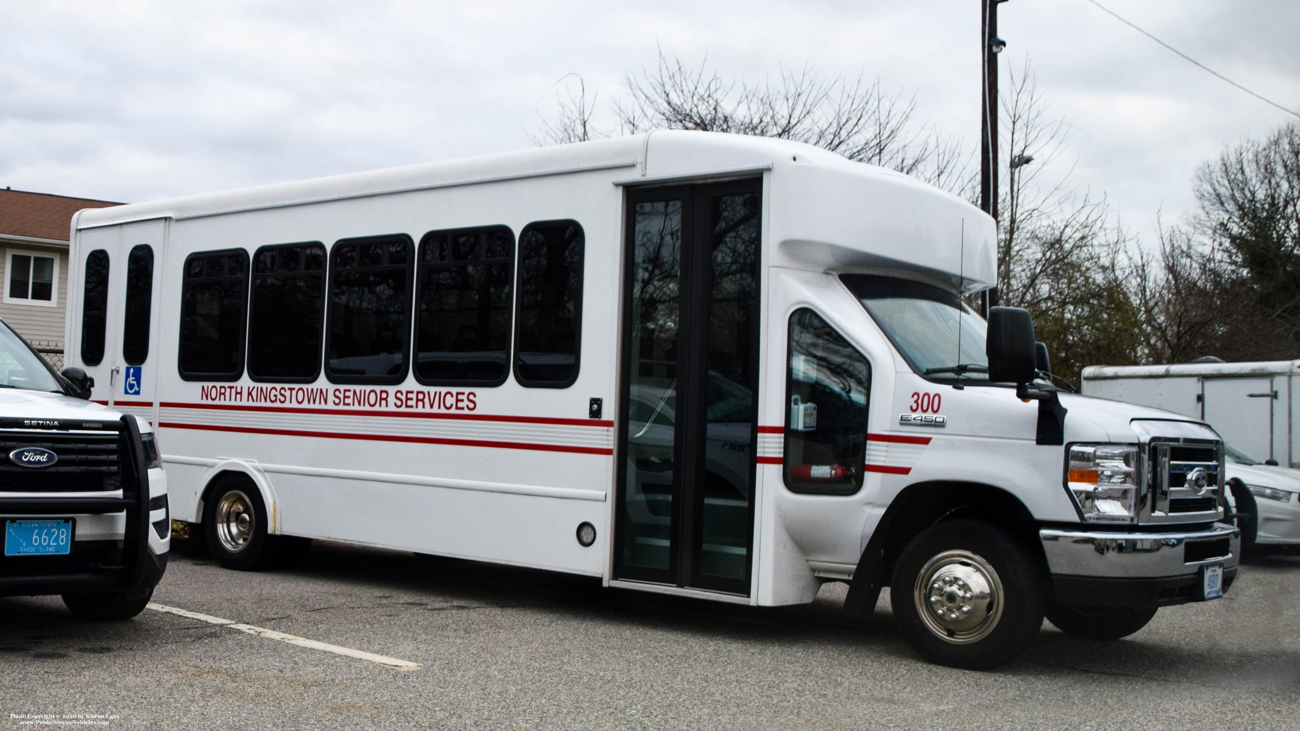 A photo  of North Kingstown Senior Services
            Bus 300, a 2008-2020 Ford E-450 Bus             taken by Kieran Egan