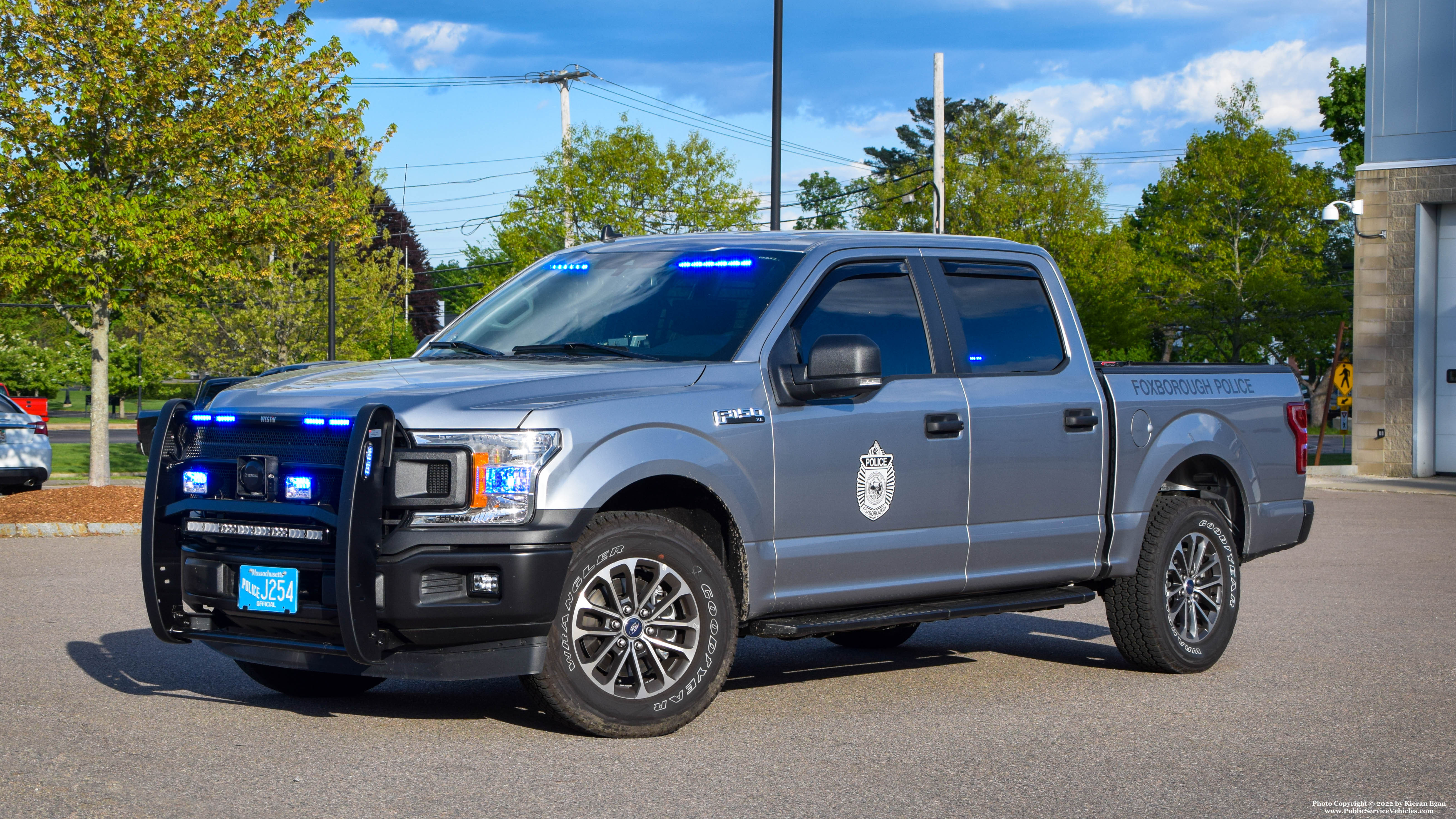 A photo  of Foxborough Police
            Cruiser 16, a 2020 Ford F-150 Police Responder             taken by Kieran Egan