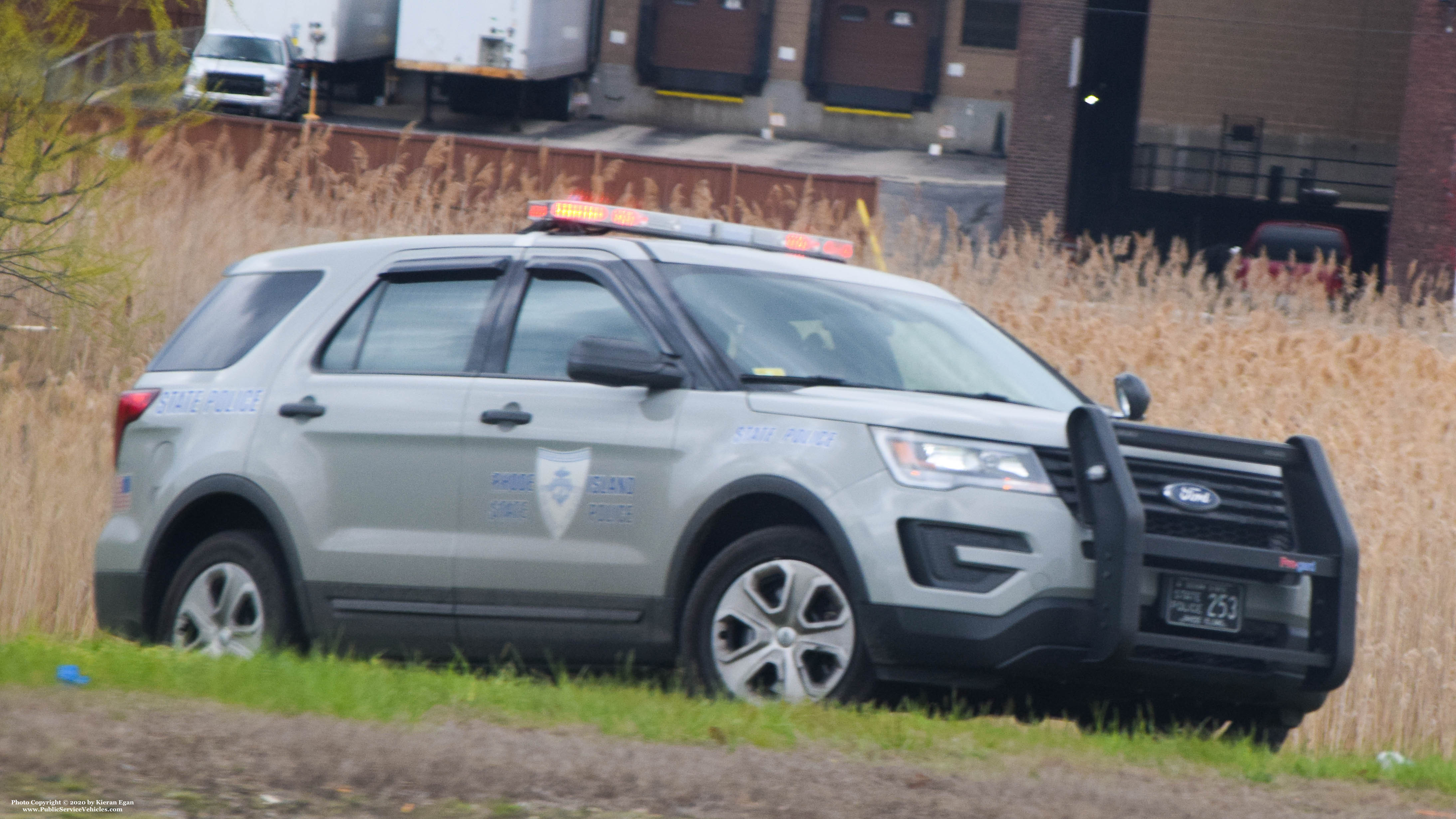 A photo  of Rhode Island State Police
            Cruiser 253, a 2017 Ford Police Interceptor Utility             taken by Kieran Egan