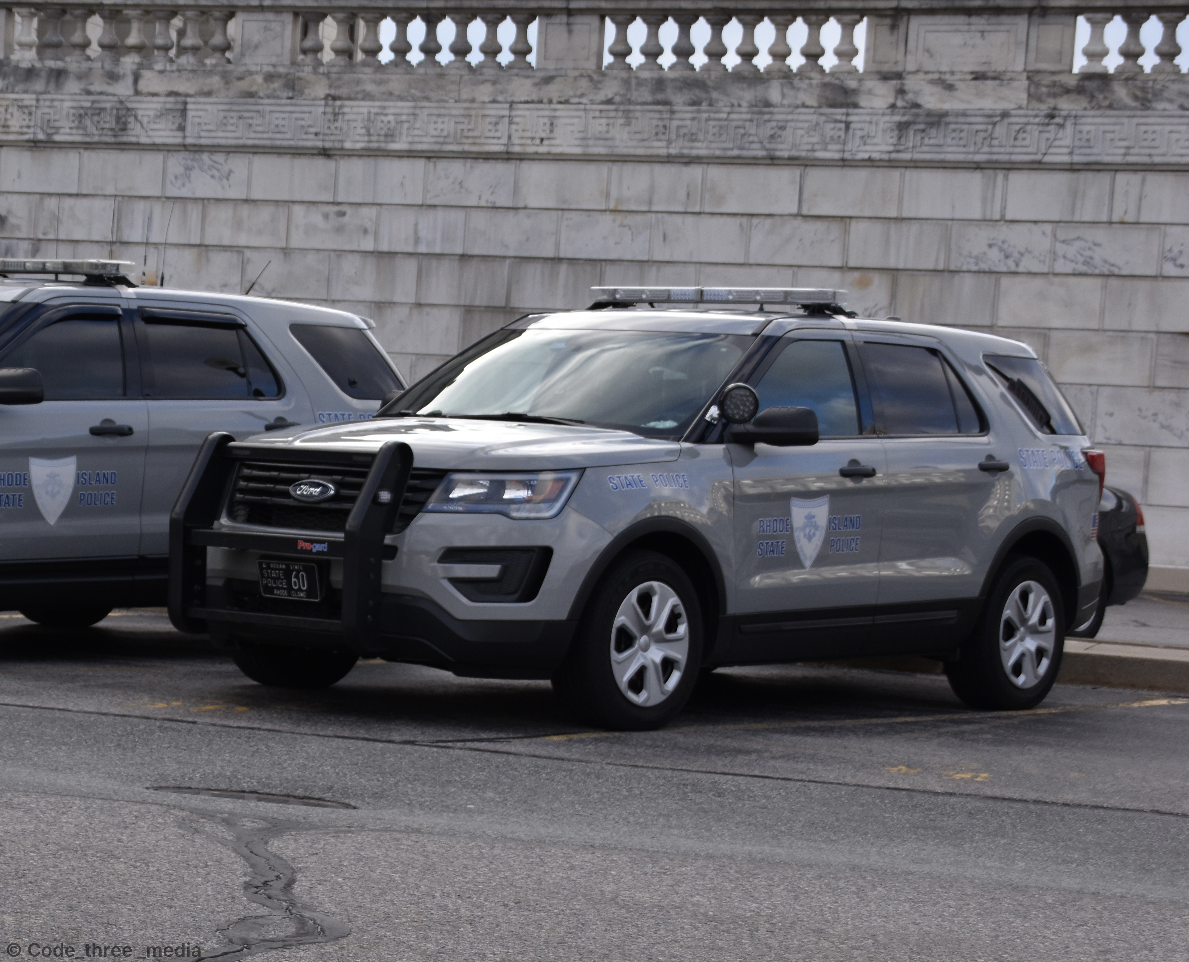 A photo  of Rhode Island State Police
            Cruiser 60, a 2018 Ford Police Interceptor Utility             taken by Nate Hall